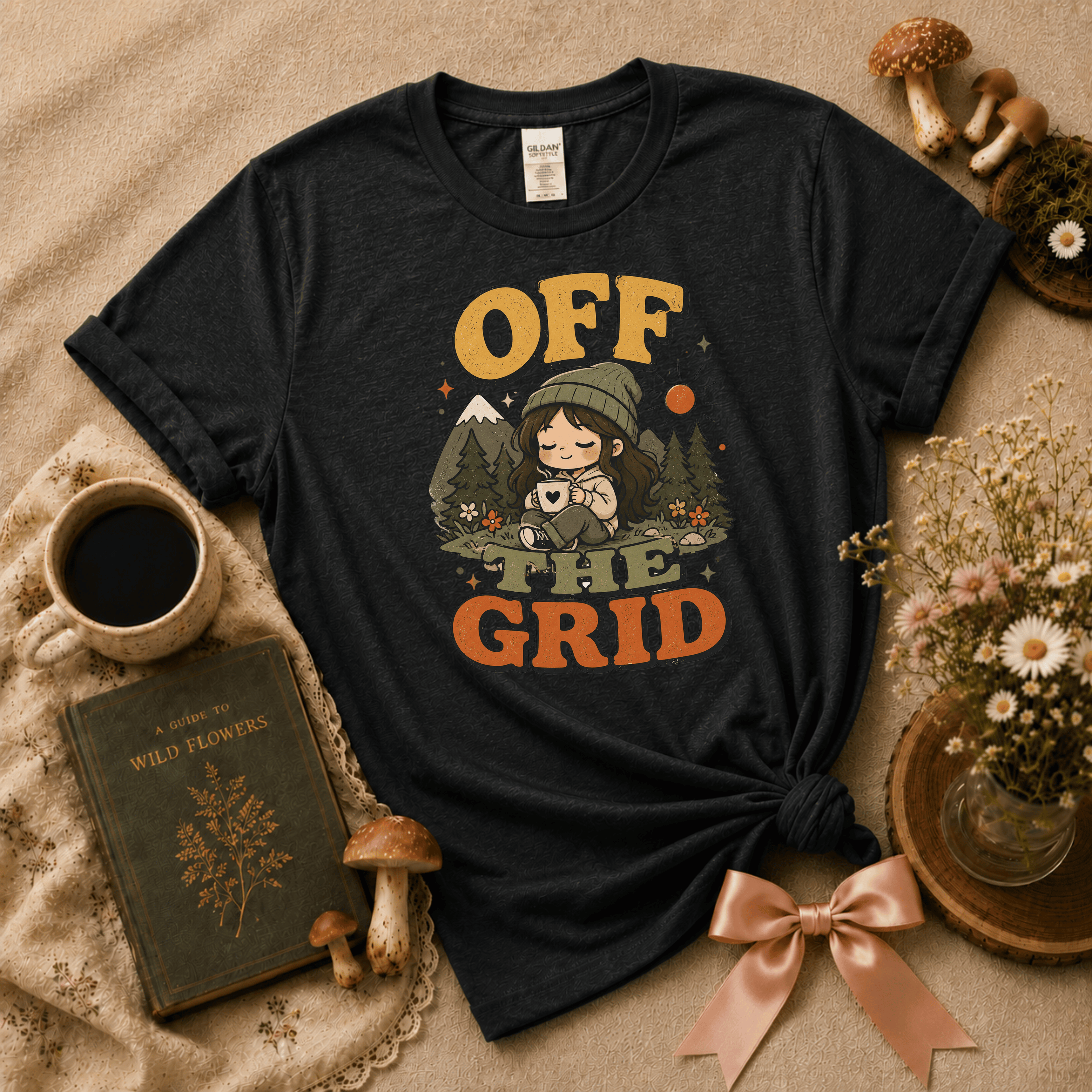 Off The Grid | Cottagecore Graphic T-Shirt