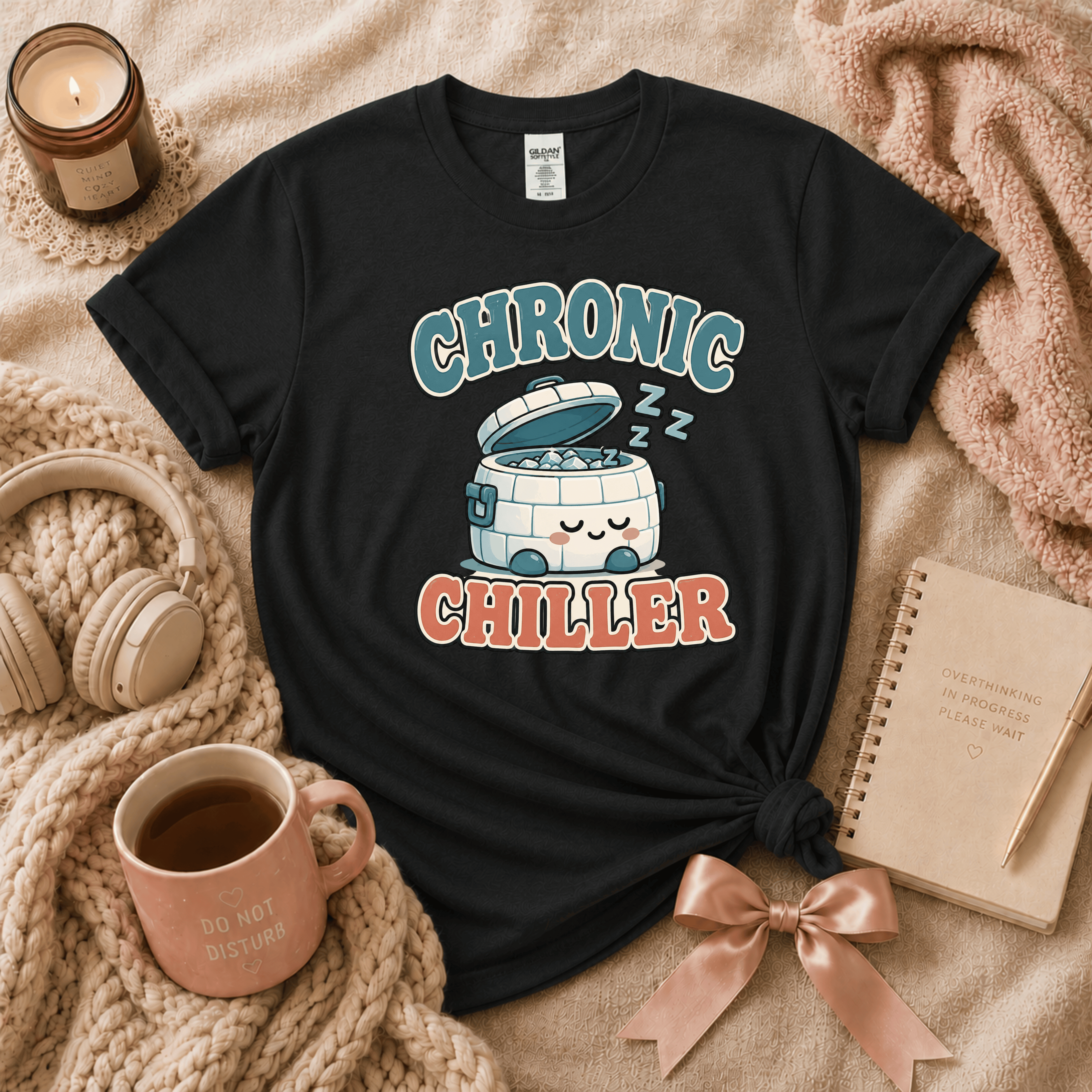 Chronic Chiller | Funny Introvert Graphic T-Shirt