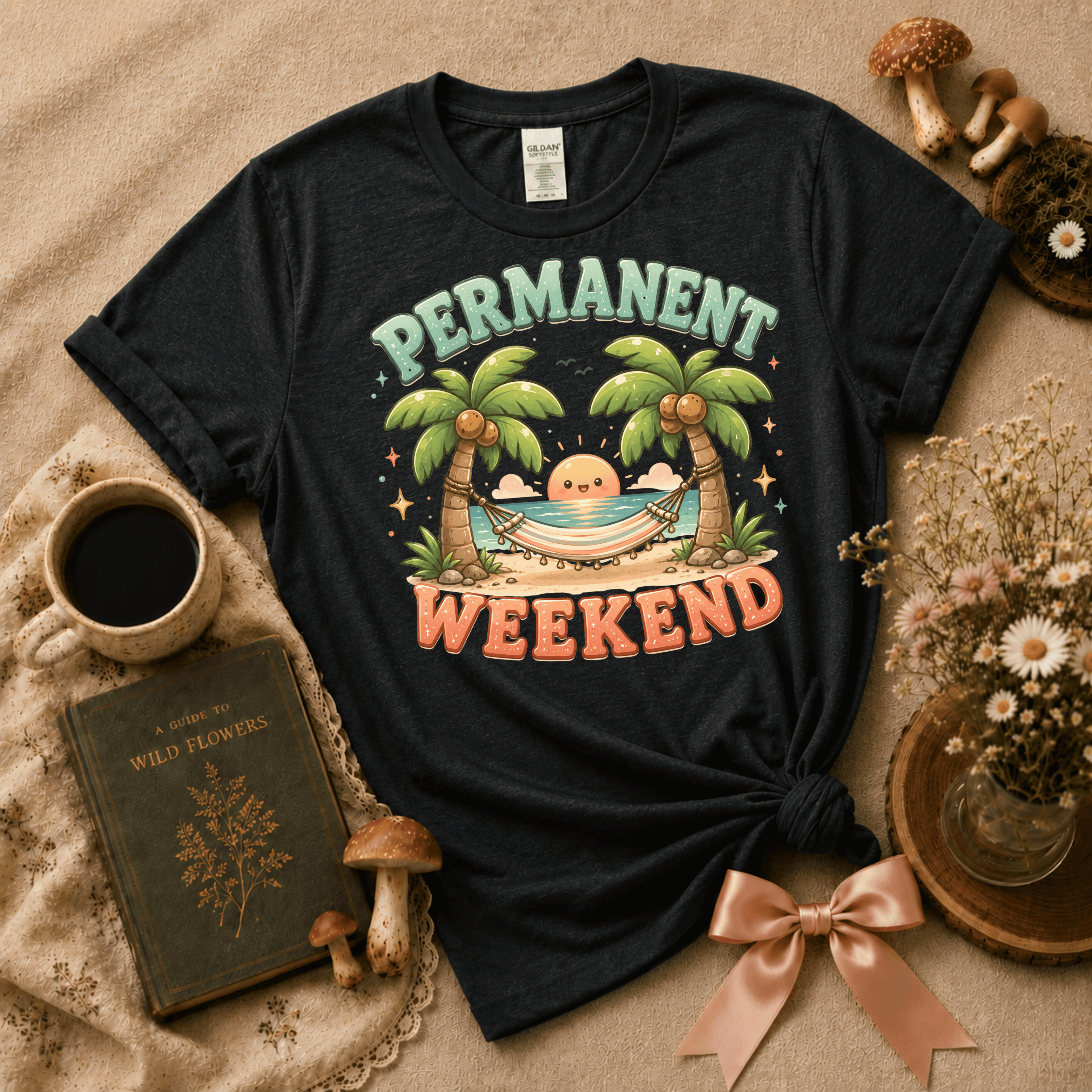 Permanent Weekend | Cottagecore Graphic T-Shirt