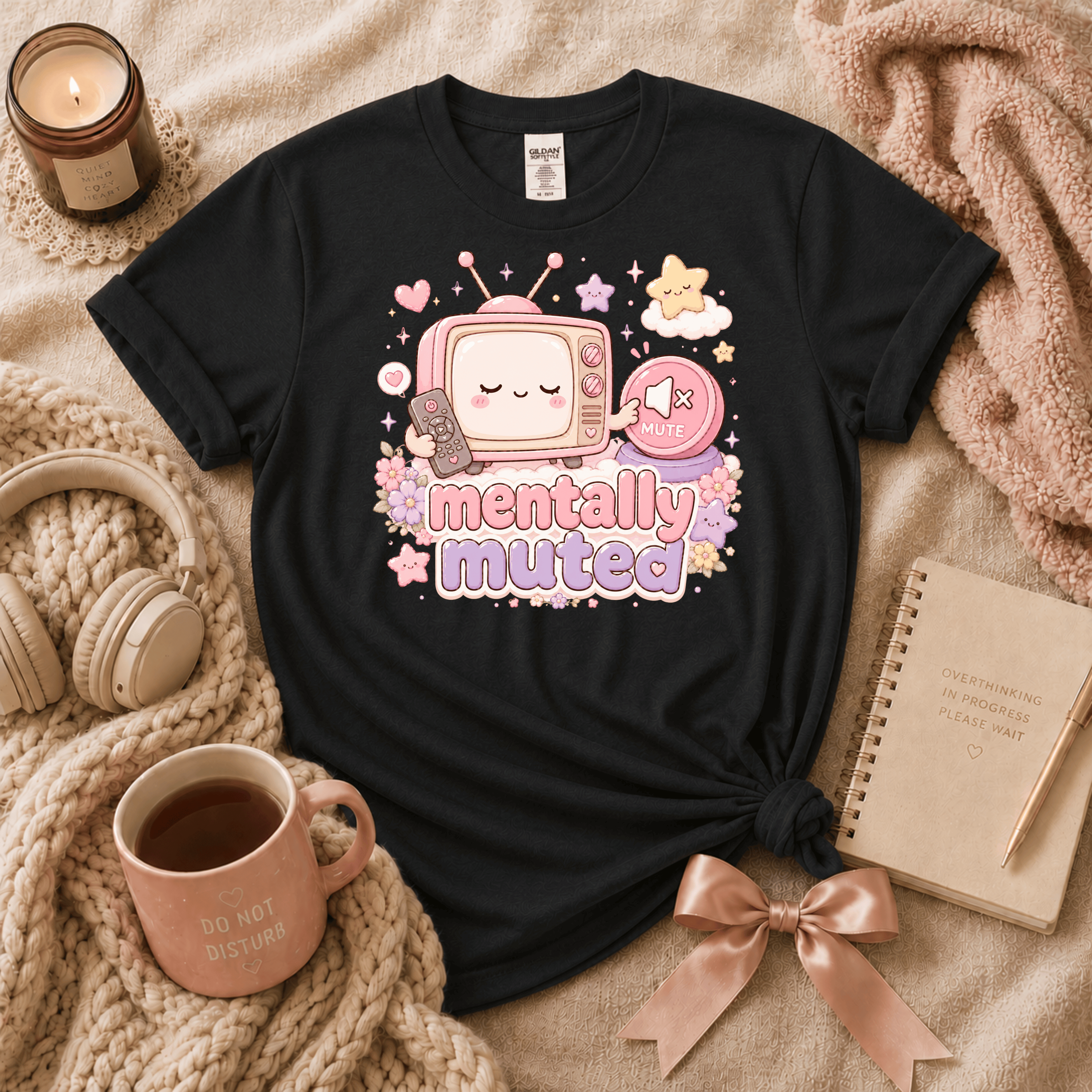 Mentally Muted | Funny Introvert Graphic T-Shirt