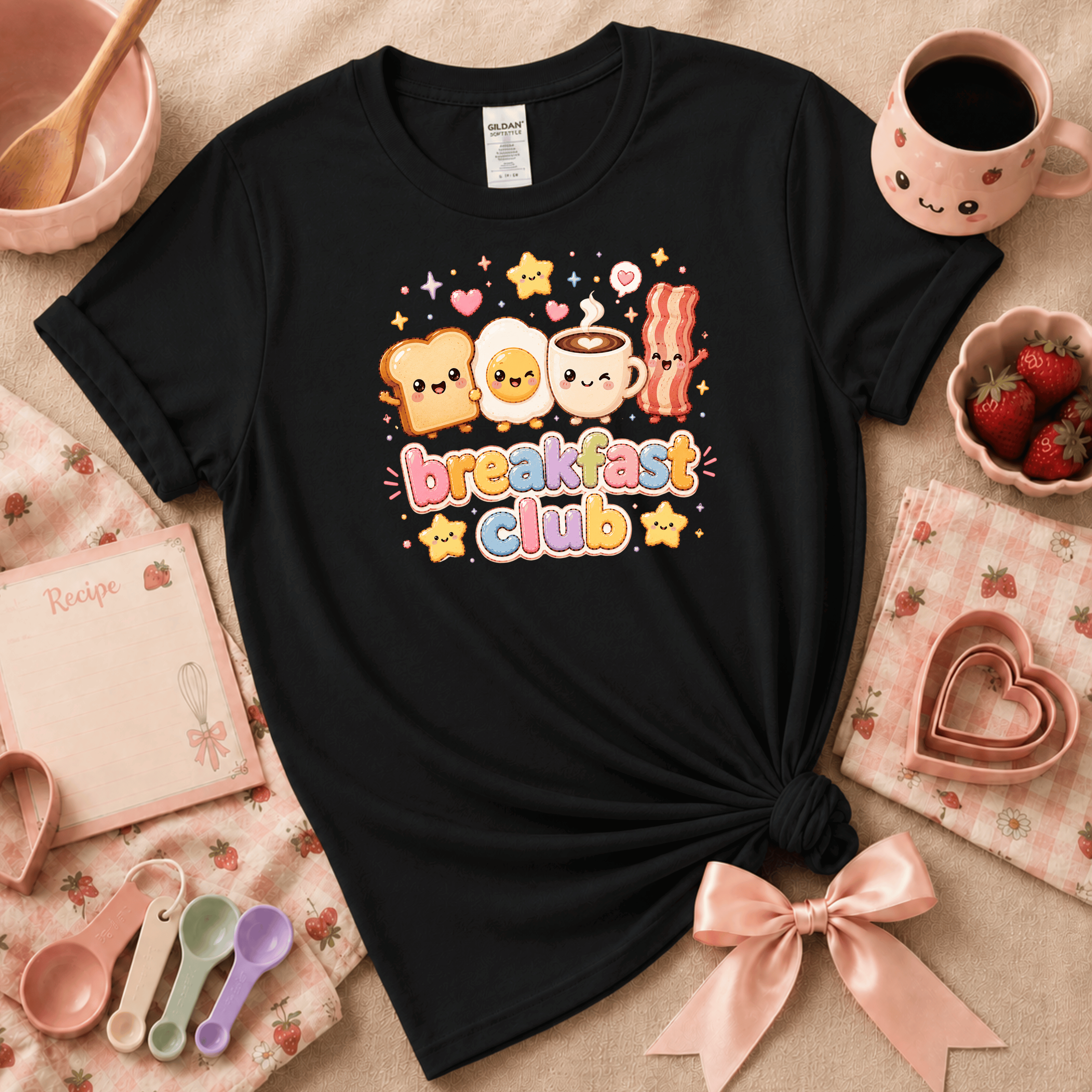 Breakfast Club | Cute Food Graphic T-Shirt