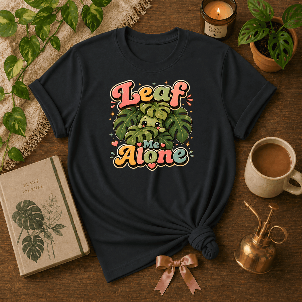 Leaf Me Alone | Plant Lover Graphic T-Shirt