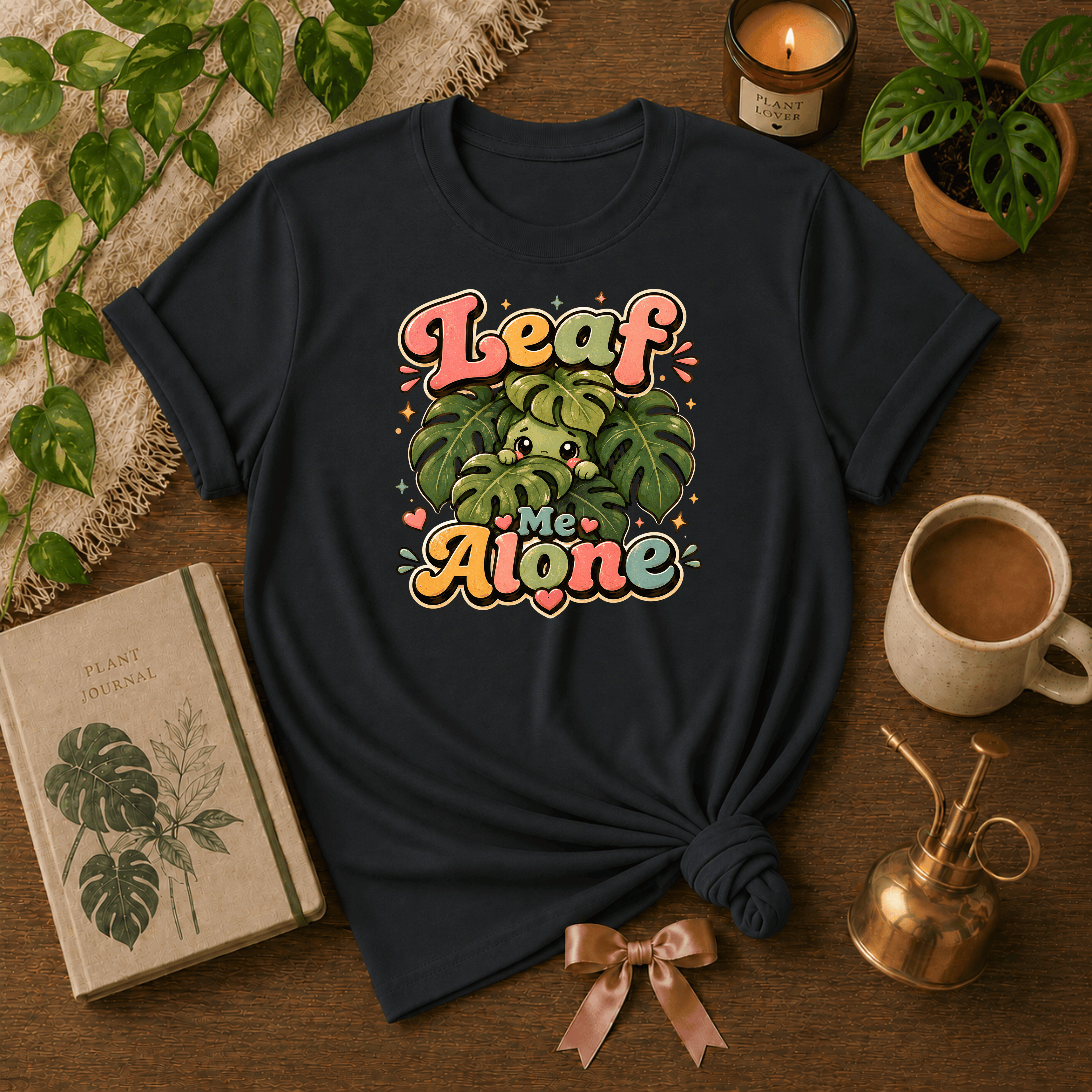 Leaf Me Alone | Plant Lover Graphic T-Shirt