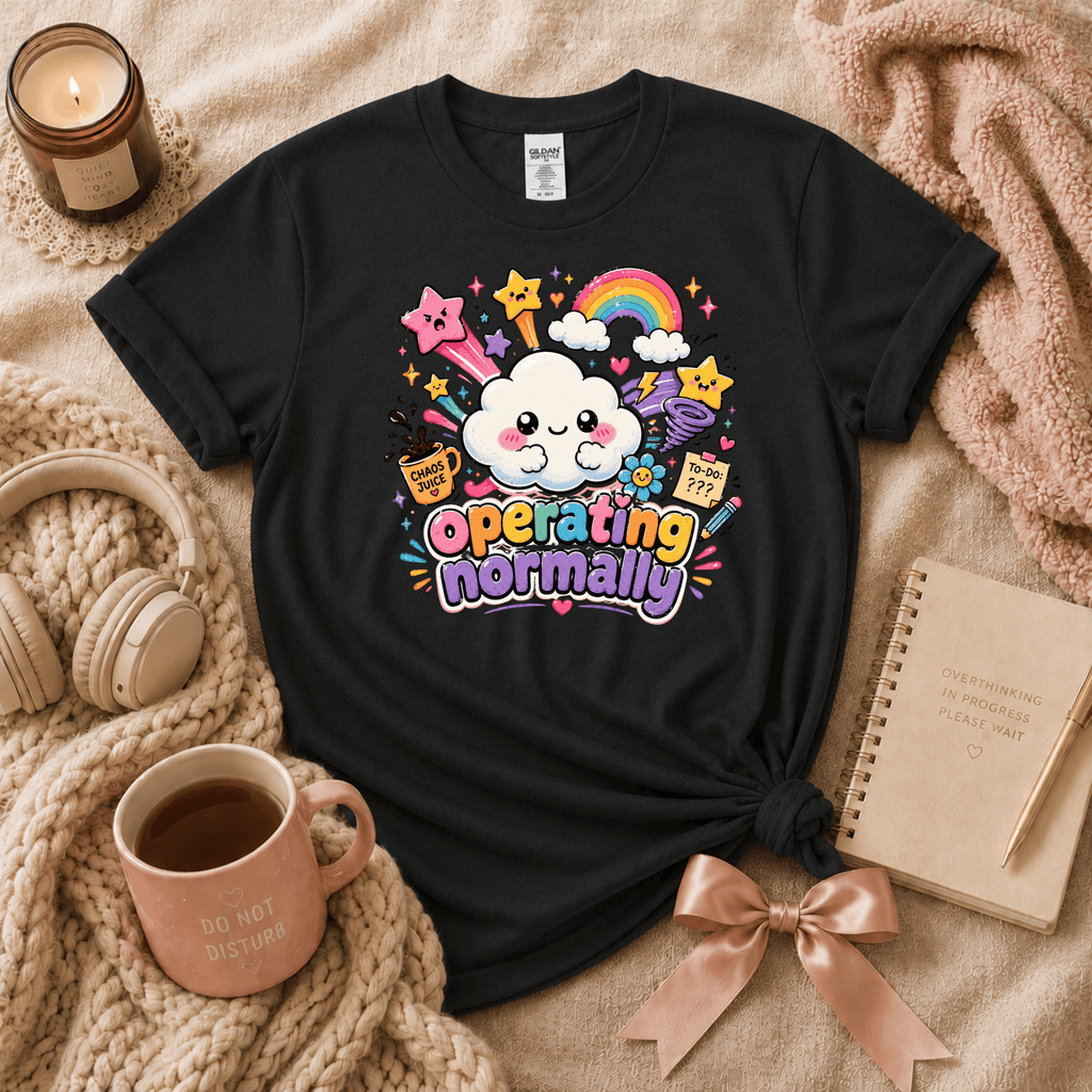 Operating Normally | Funny Introvert Graphic T-Shirt