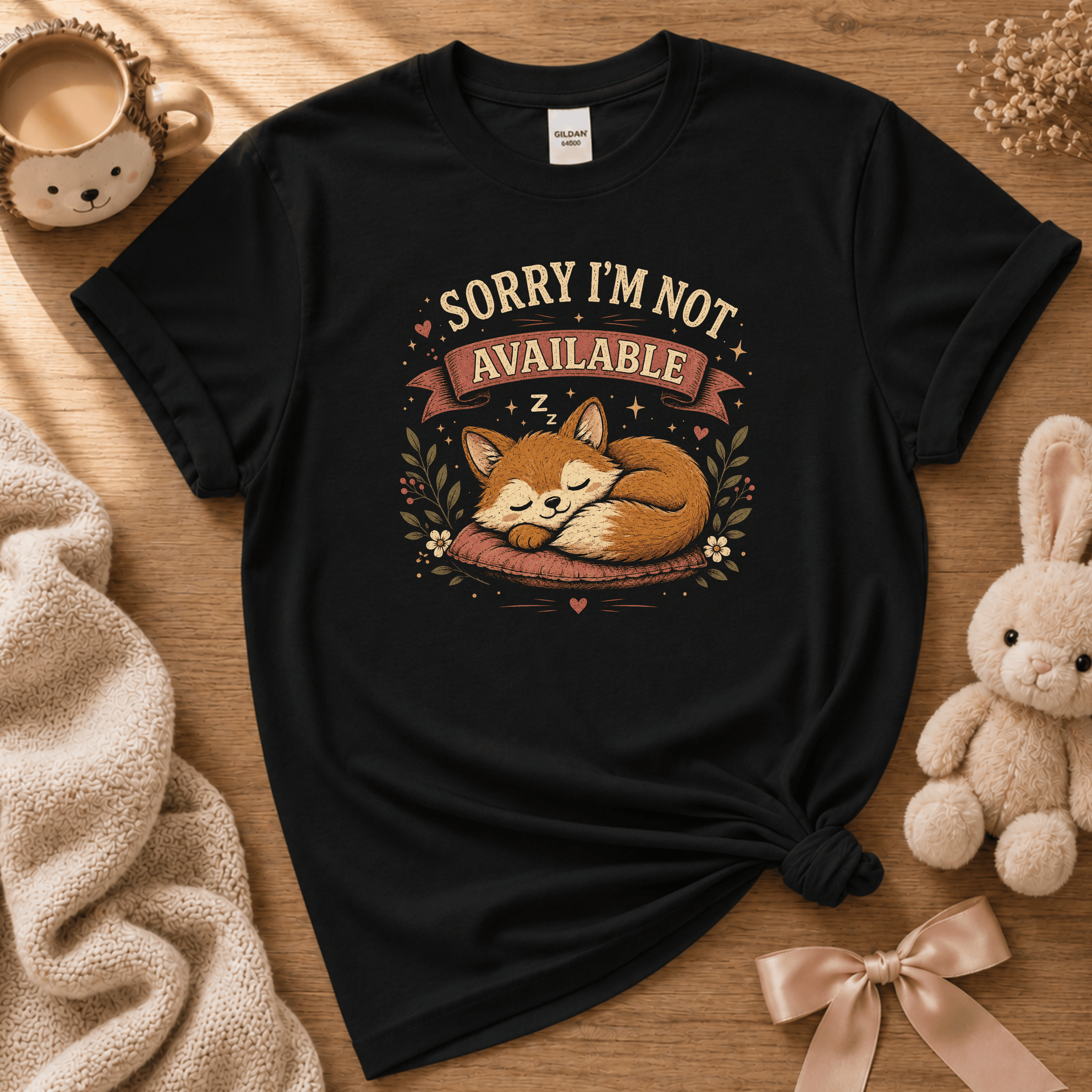Not Available | Cute Animal Graphic T-Shirt