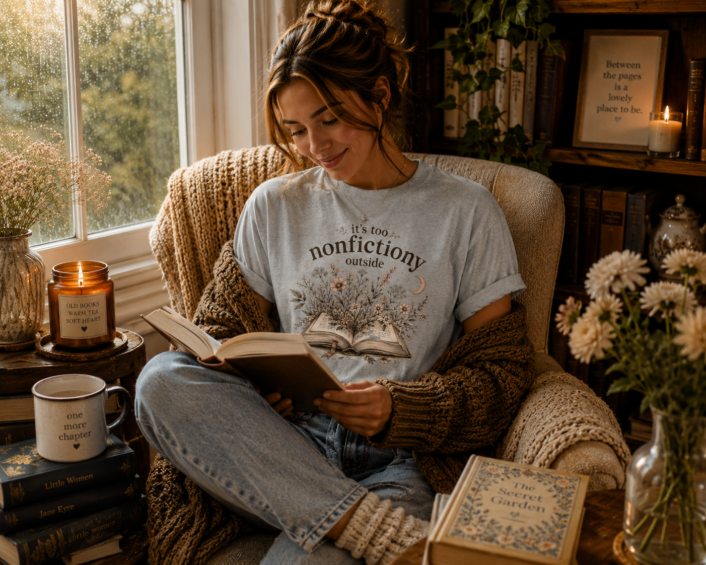 Sorry I'm Booked | Book Lover Graphic T-Shirt