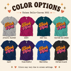 Book Nerd Premium T-Shirt color chart: Athletic Heather, Berry, Deep Teal, Heather Sea Green, Navy, Team Purple, True Royal, Vintage Black