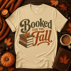 Booked For Fall Premium T-Shirt in natural, flat lay