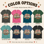 Booked & Unavailable Premium T-Shirt color chart: Asphalt, Charity Pink, Deep Teal, Evergreen, Heather Sea Green, Navy, Steel Blue, Vintage Black