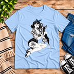 Boston Love Premium T-Shirt in baby blue, flat lay