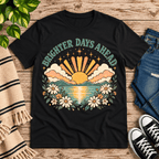 Brighter Days Ahead Premium T-Shirt in vintage black, flat lay