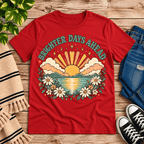 Brighter Days Ahead Premium T-Shirt in red, flat lay
