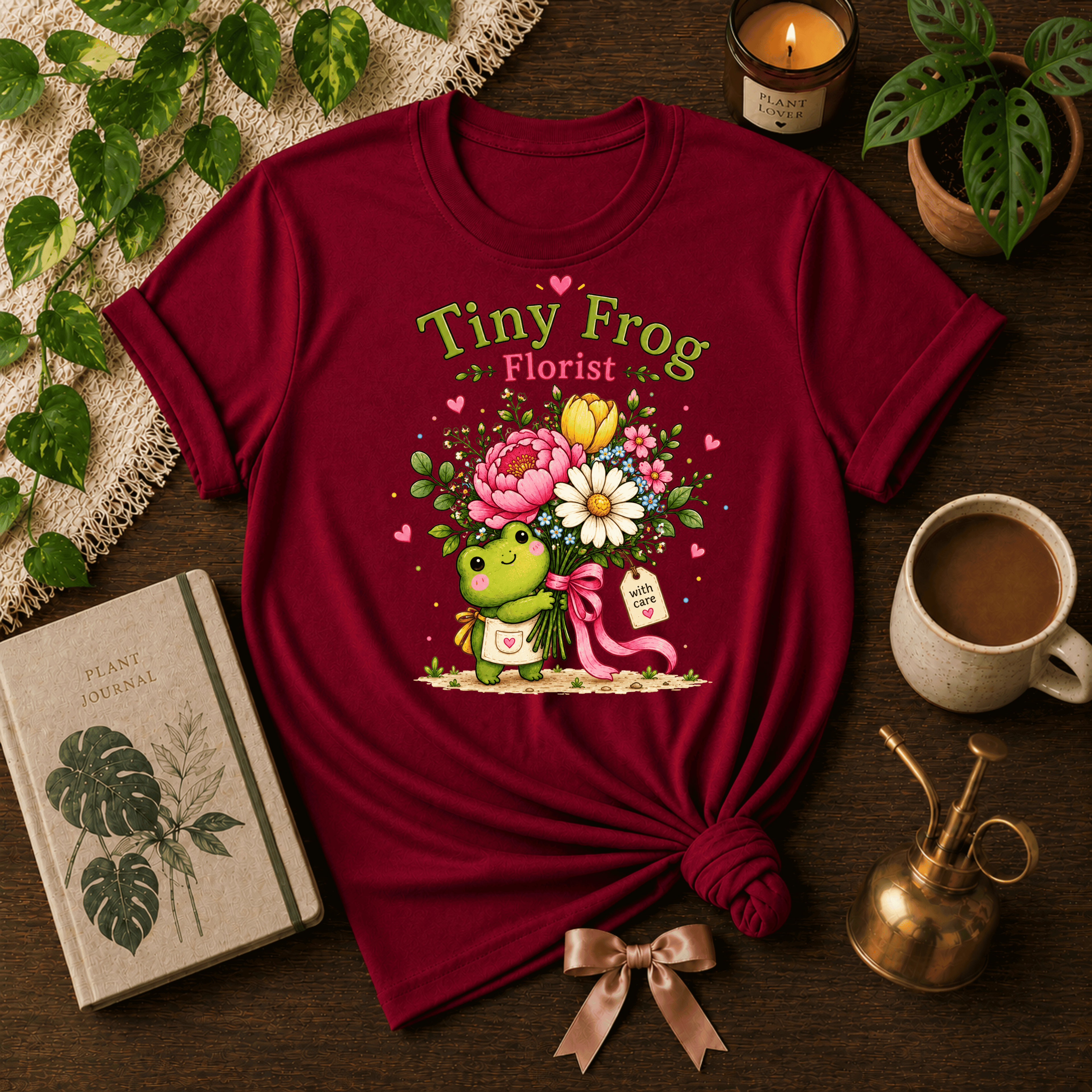 The Tiny Florist | Plant Lover Graphic T-Shirt
