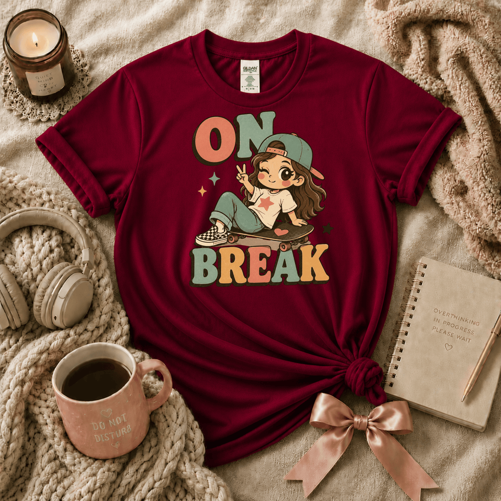 On Break | Funny Introvert Graphic T-Shirt