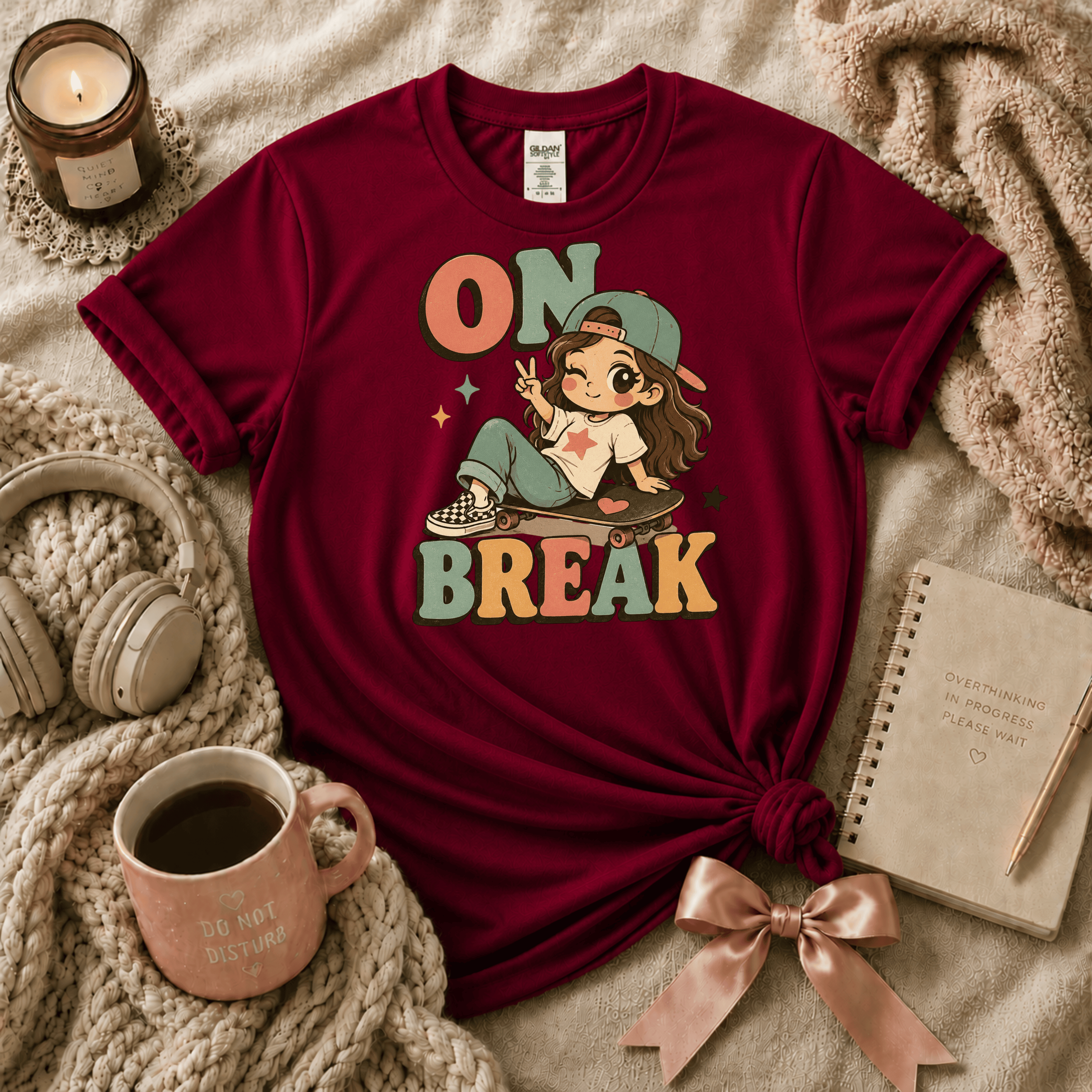 On Break | Funny Introvert Graphic T-Shirt