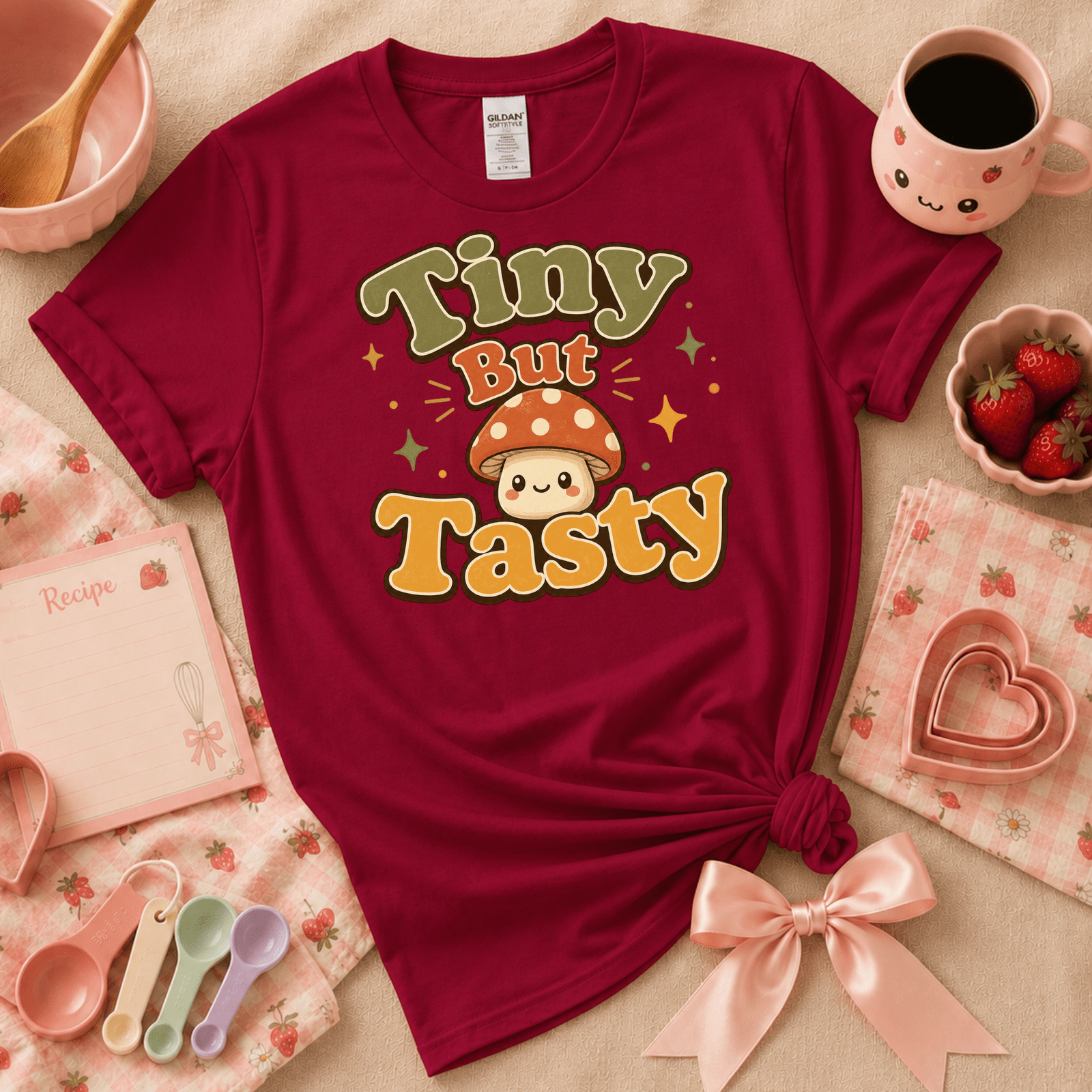 Tiny But Tasty | Cute Food Graphic T-Shirt