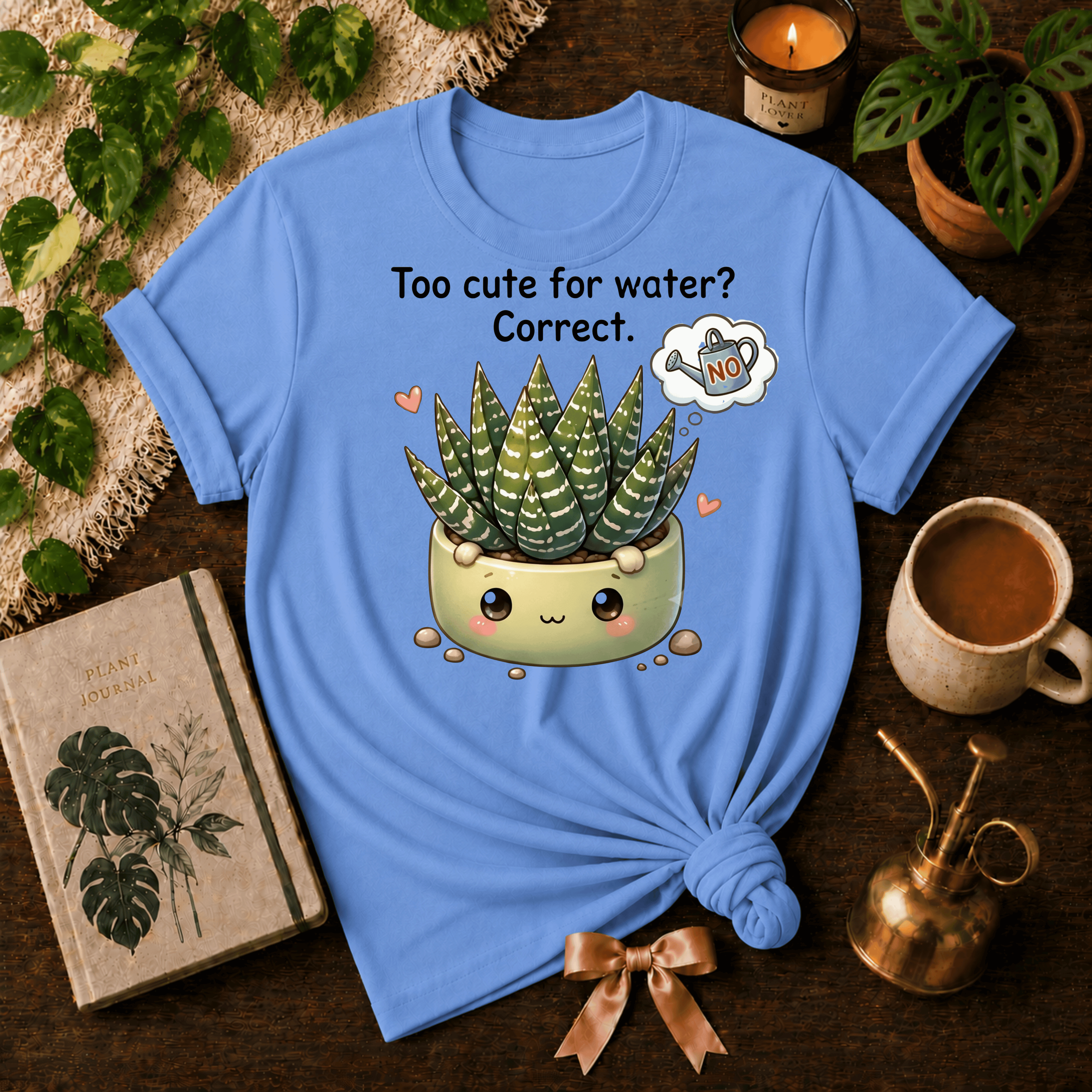 Too Cute For Water | Plant Lover Graphic T-Shirt
