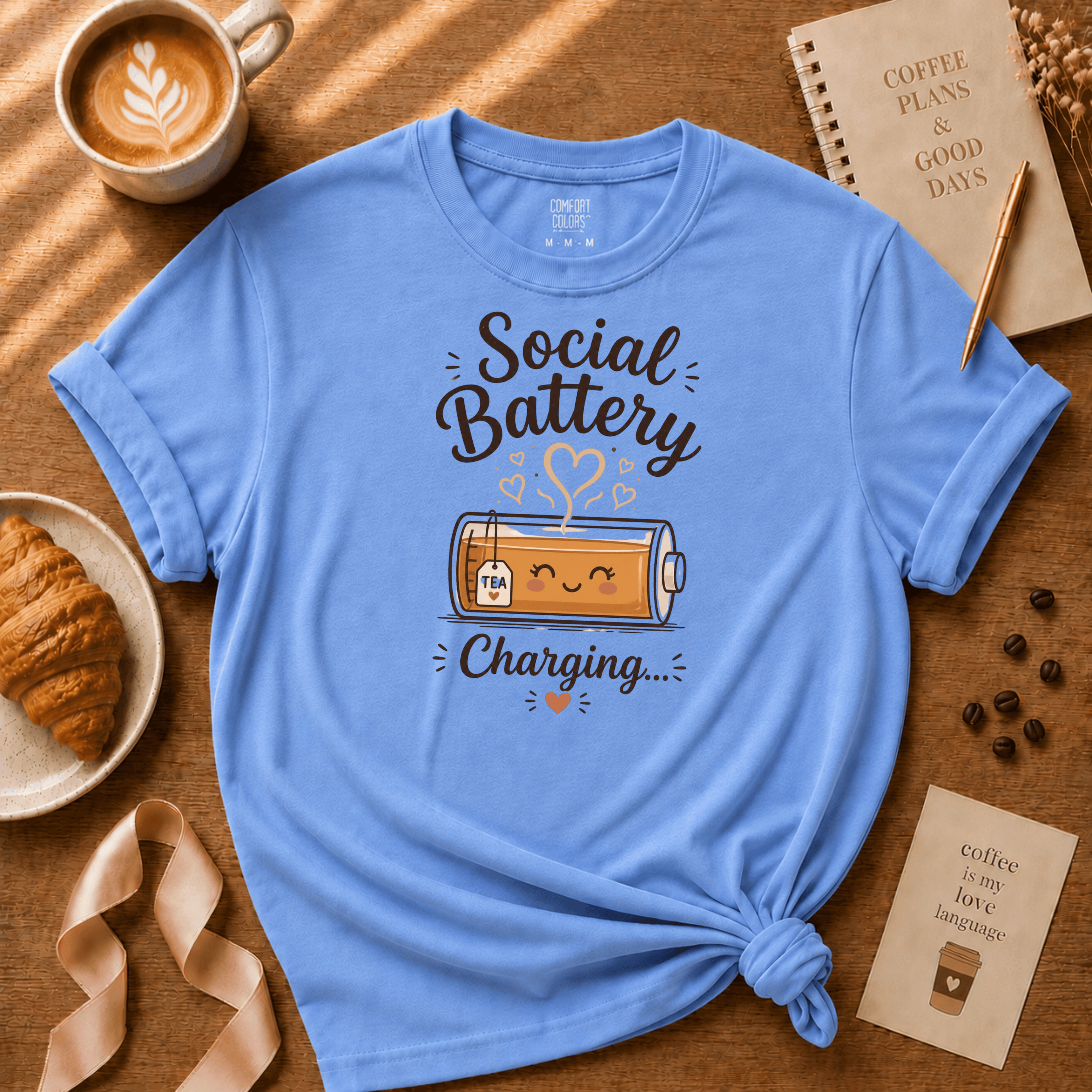Tea Battery | Tea Lover Graphic T-Shirt