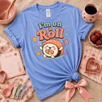 I'm On A Roll | Cute Food Graphic T-Shirt