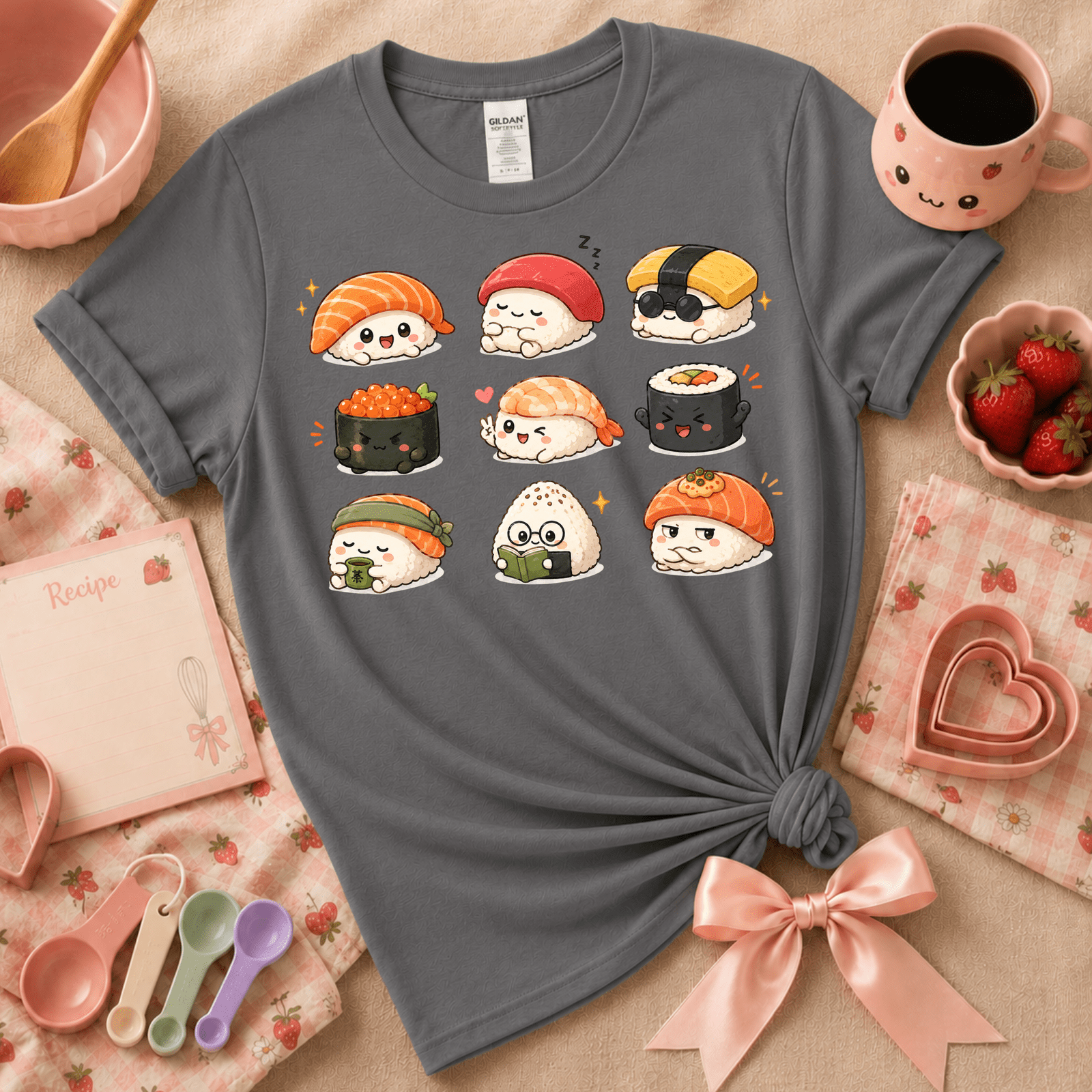 Sushi | Cute Food Graphic T-Shirt