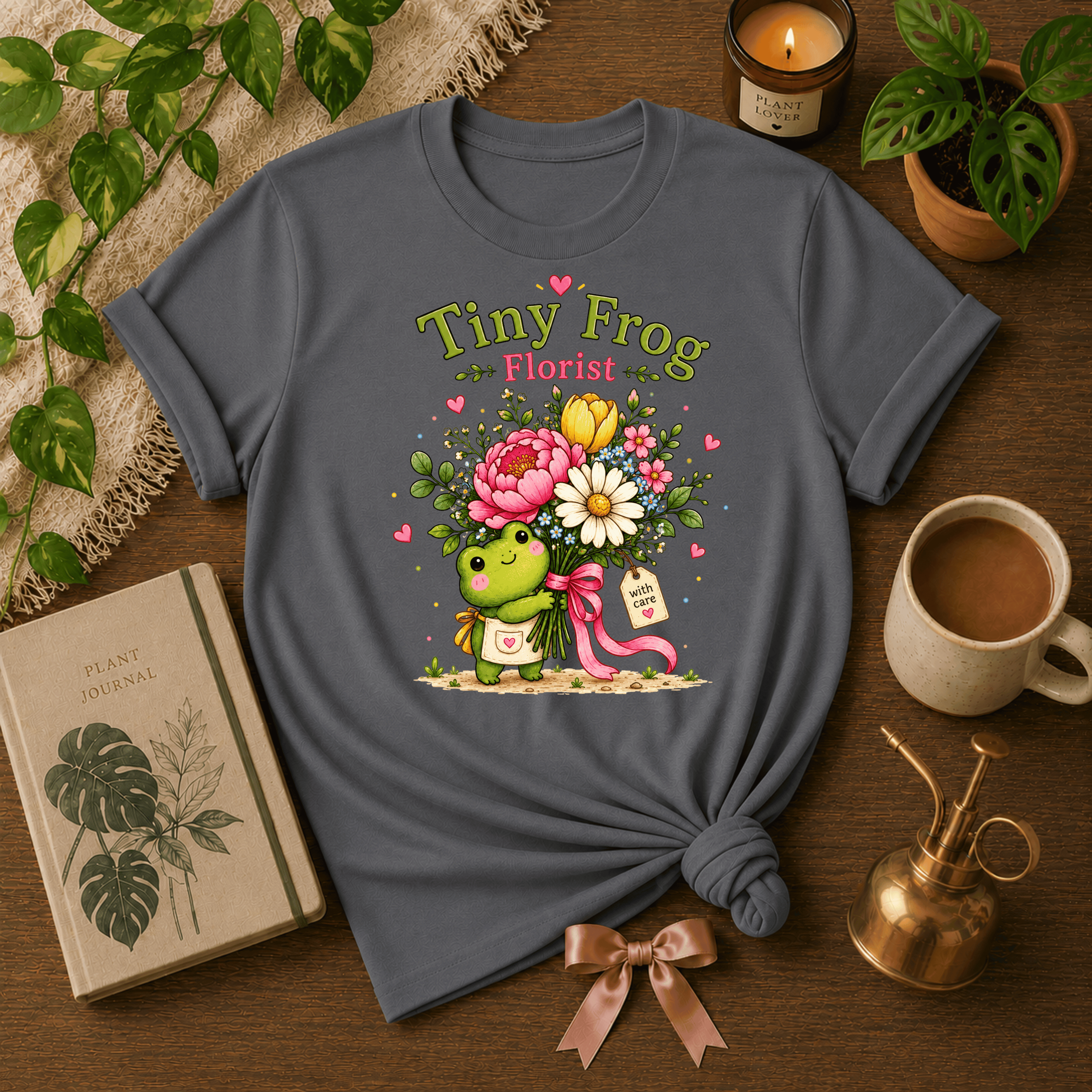 The Tiny Florist | Plant Lover Graphic T-Shirt