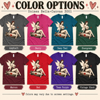 A color chart showing all the color options for Low Noise Bunny cute animal graphic t-shirt.