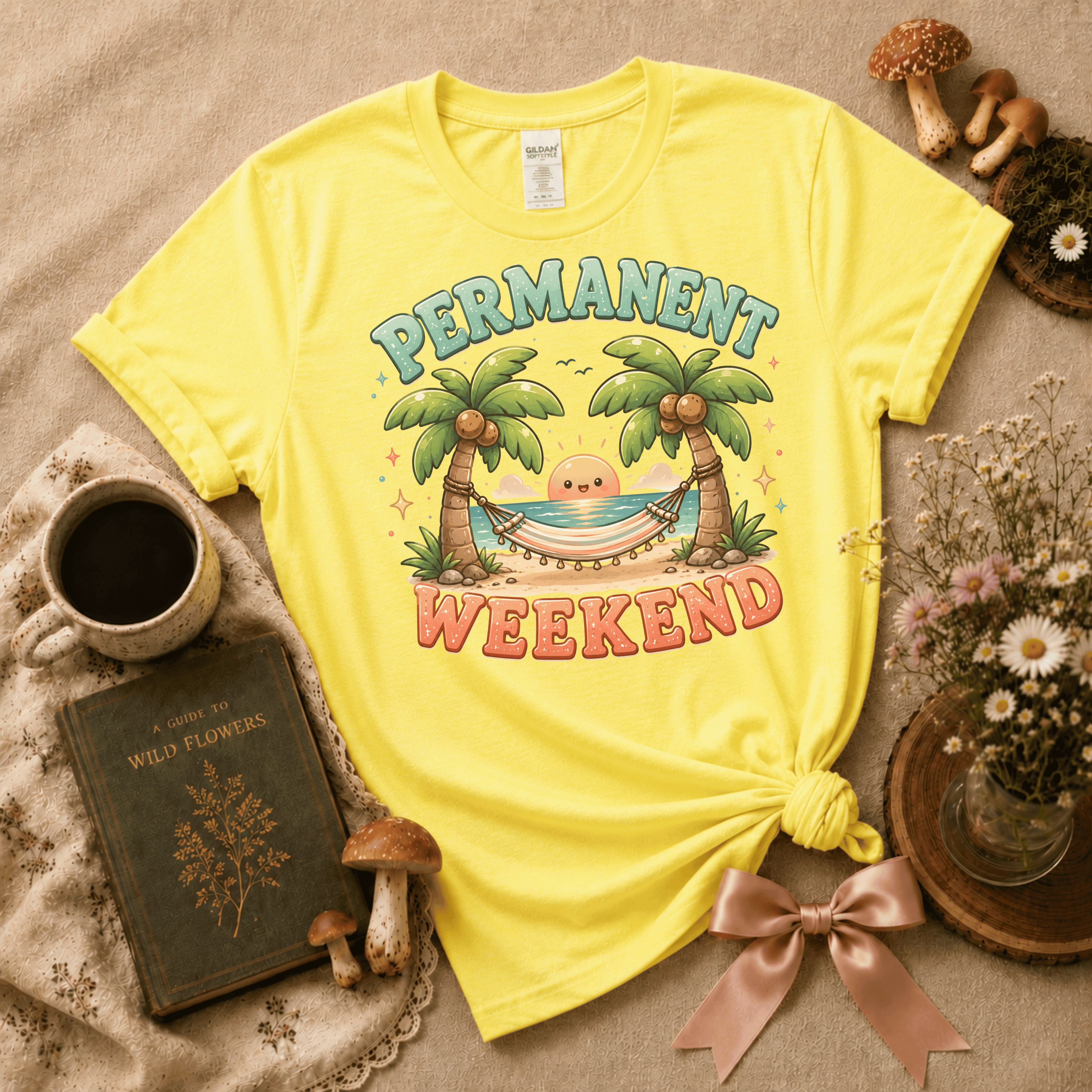 Permanent Weekend | Cottagecore Graphic T-Shirt