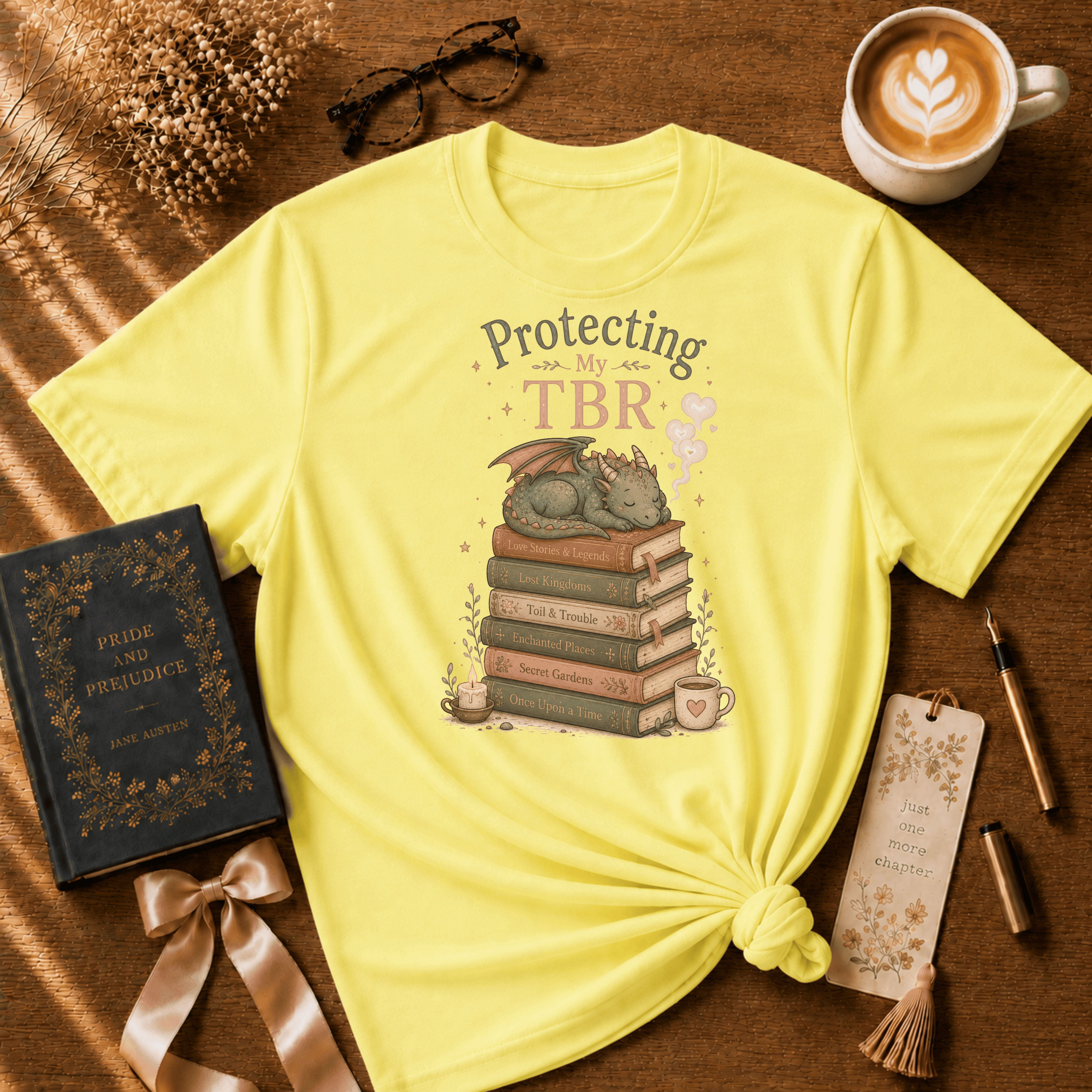 Protecting My TBR | Book Lover Graphic T-Shirt