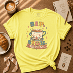 Sip. Sigh. Repeat | Coffee Lover Graphic T-Shirt