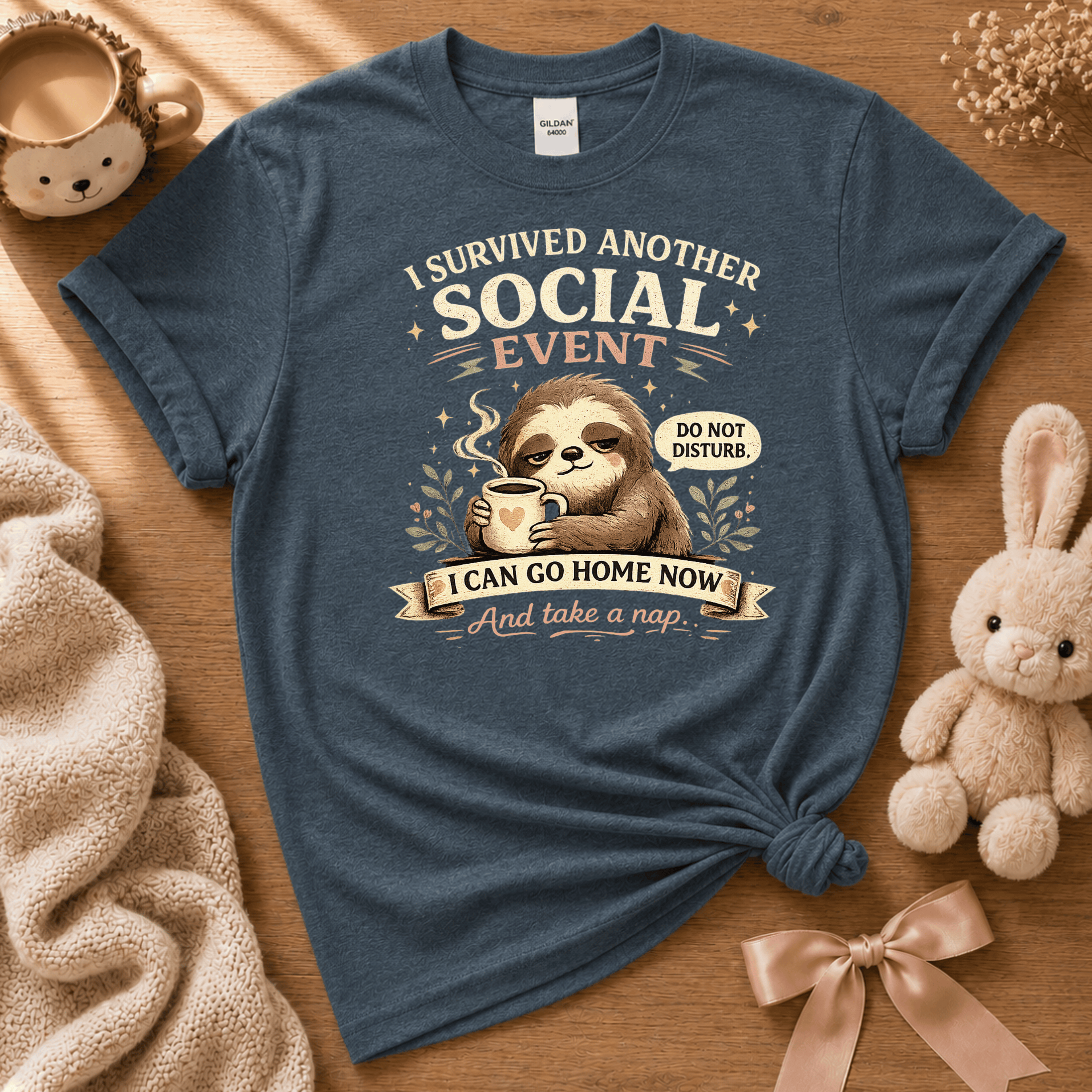 I Survived | Cute Animal Graphic T-Shirt