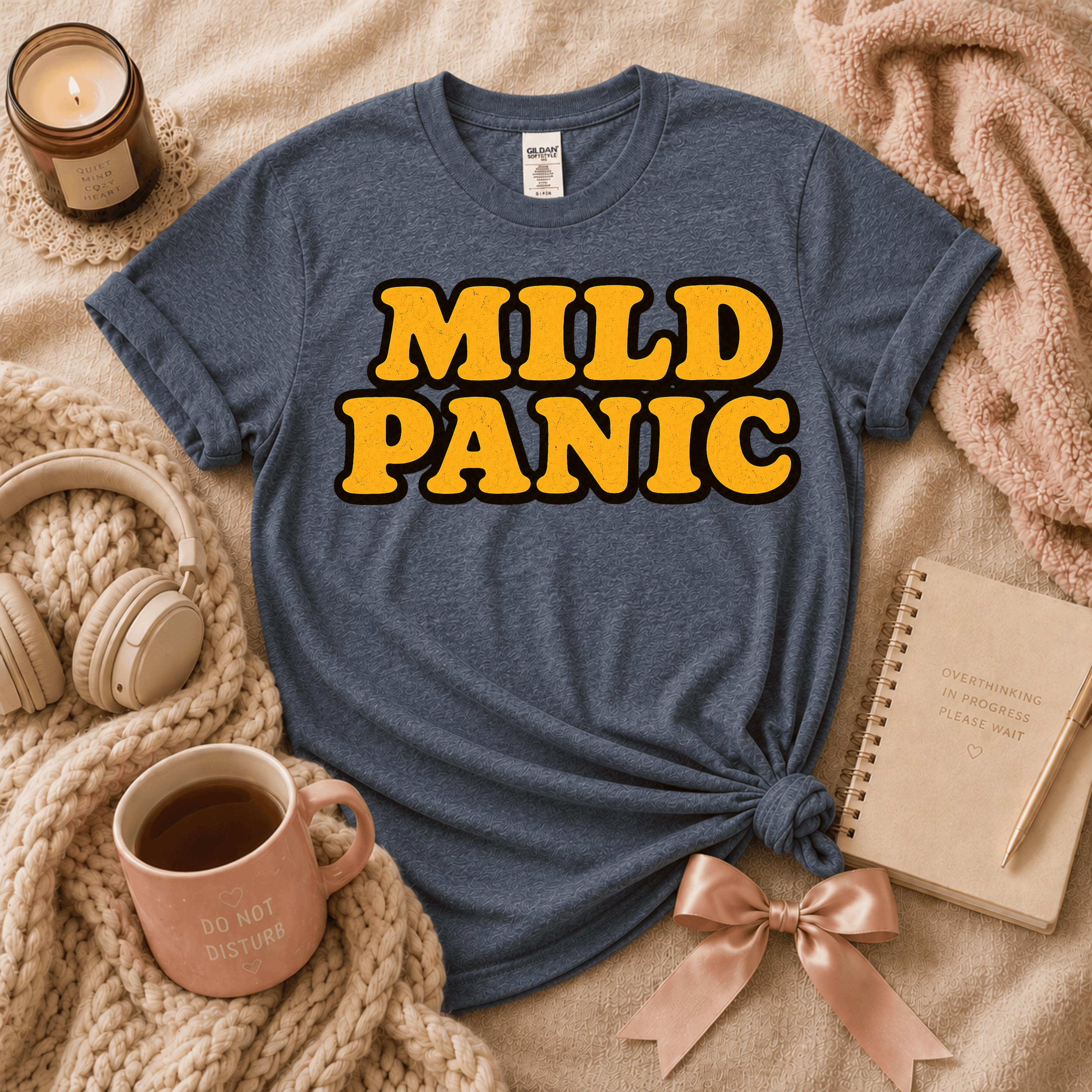 Mild Panic | Funny Introvert Graphic T-Shirt