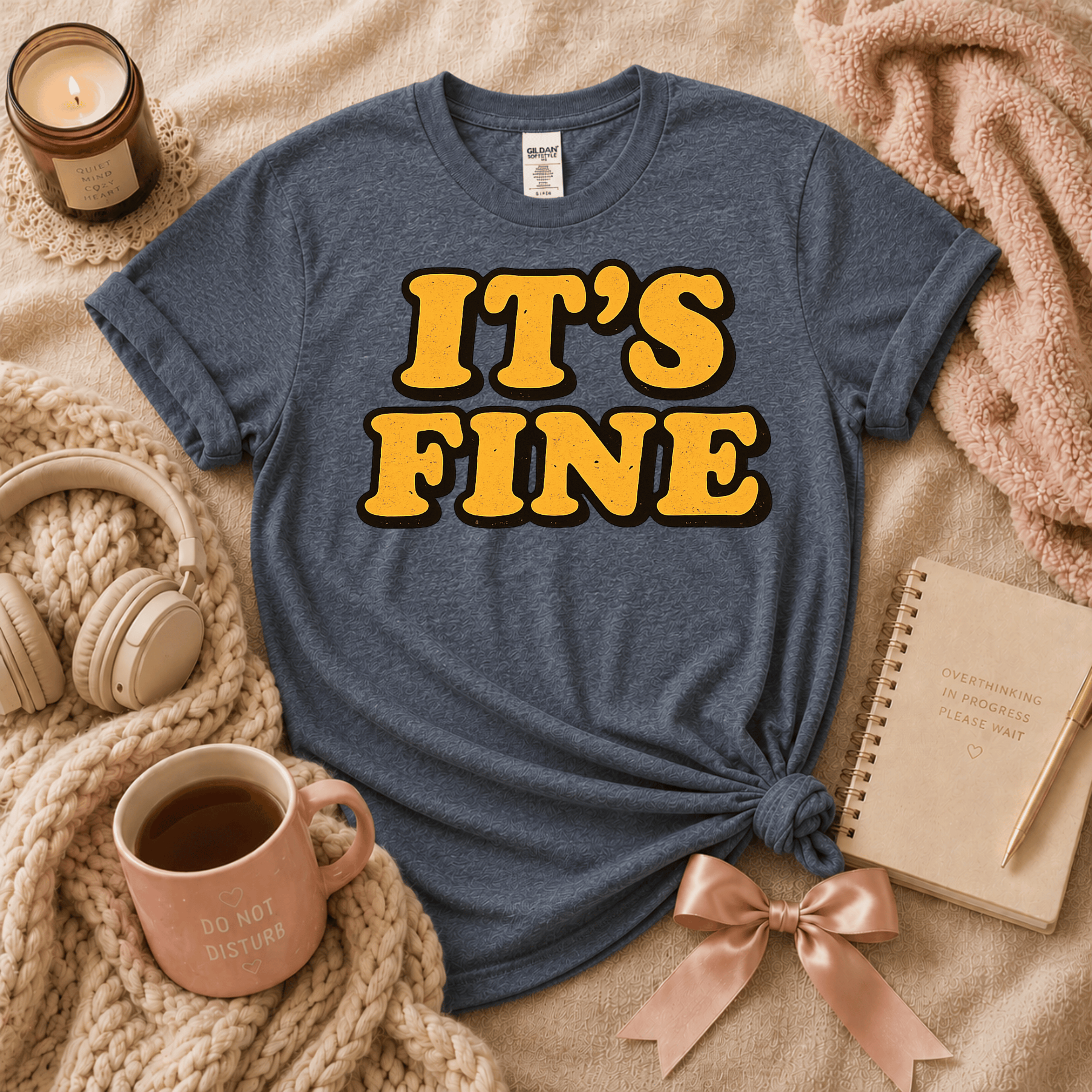 It's Fine | Funny Introvert Graphic T-Shirt