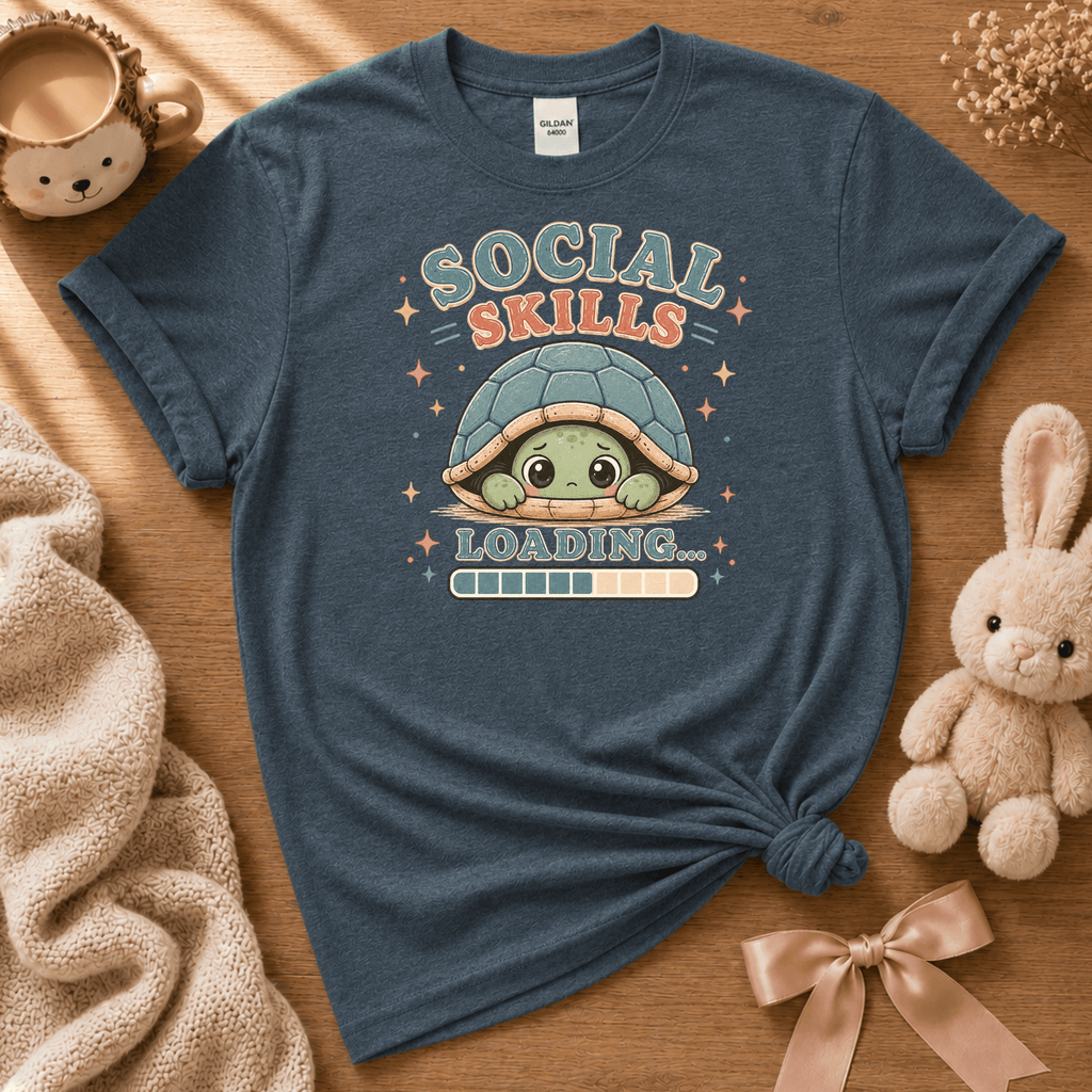 Social Skills | Cute Animal Graphic T-Shirt