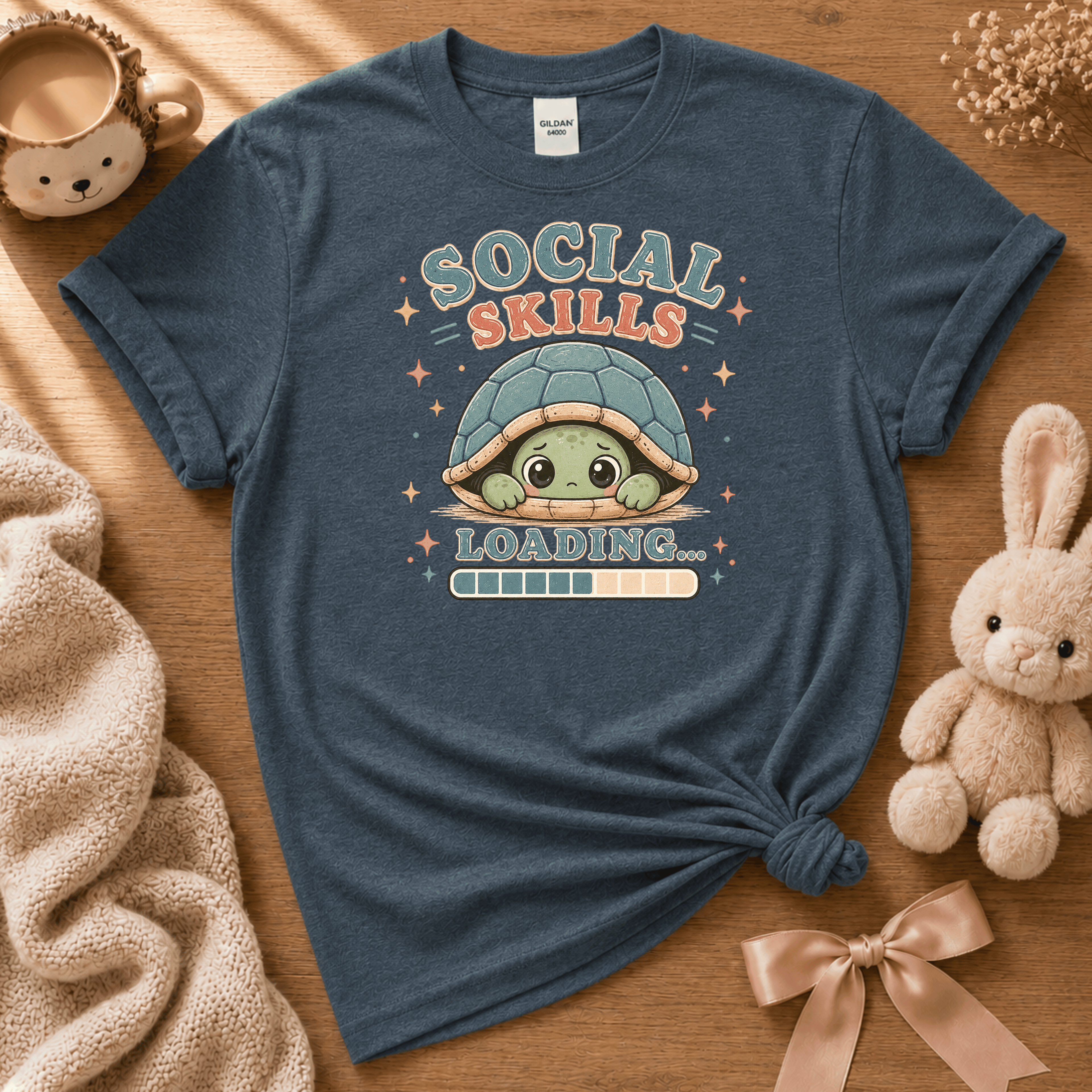 Social Skills | Cute Animal Graphic T-Shirt