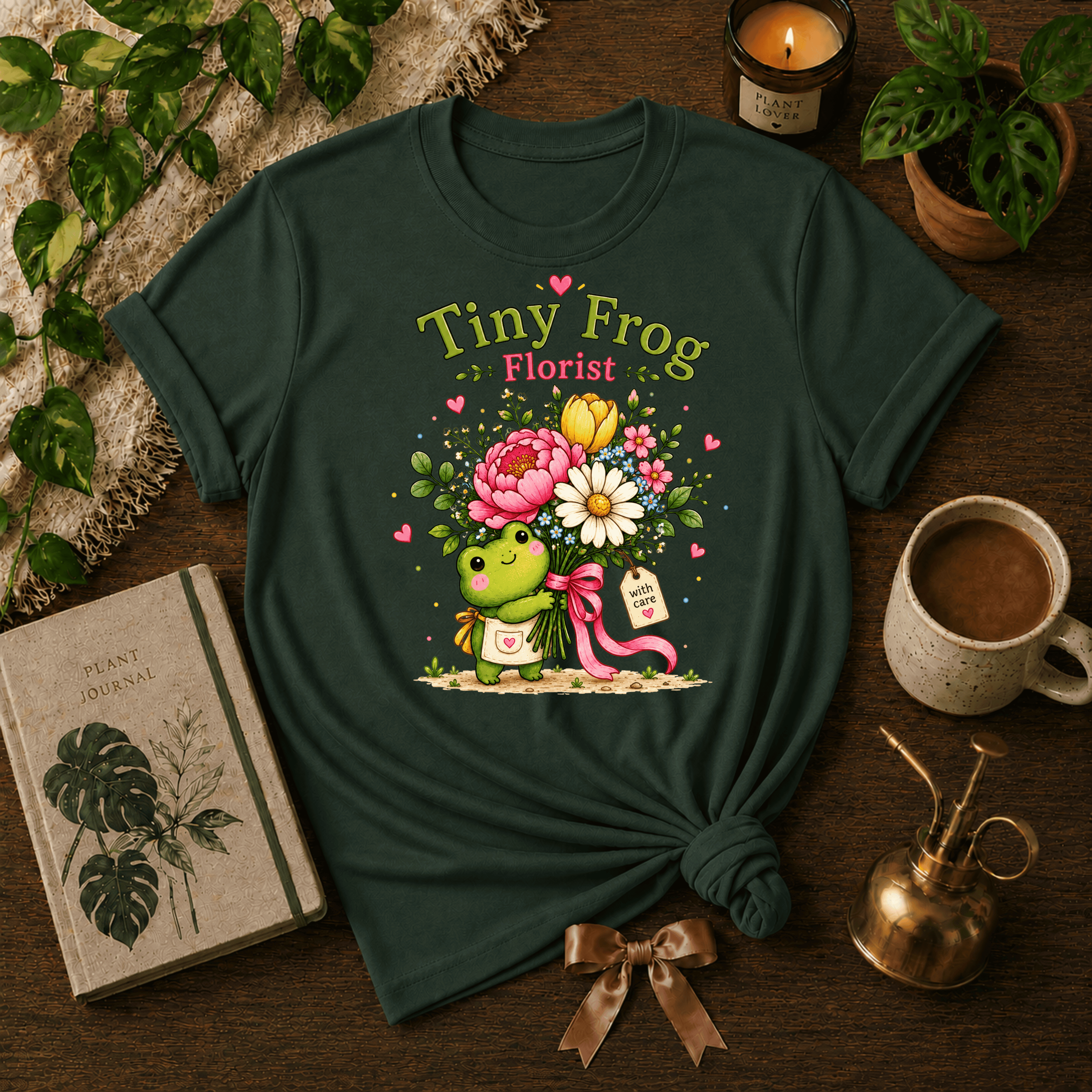 The Tiny Florist | Plant Lover Graphic T-Shirt