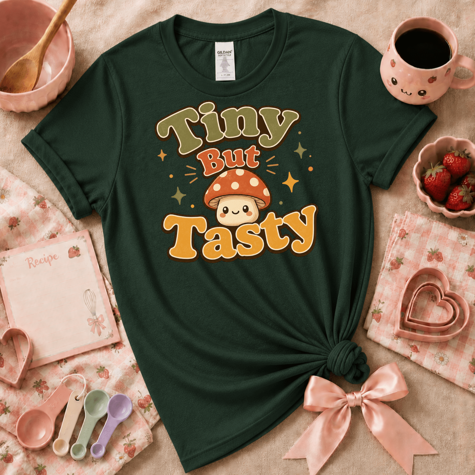 Tiny But Tasty | Cute Food Graphic T-Shirt