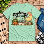 Gardening After Dark Premium T-Shirt in mint, flat lay