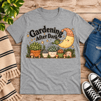Gardening After Dark Premium T-Shirt in athletic heather gray, flat lay