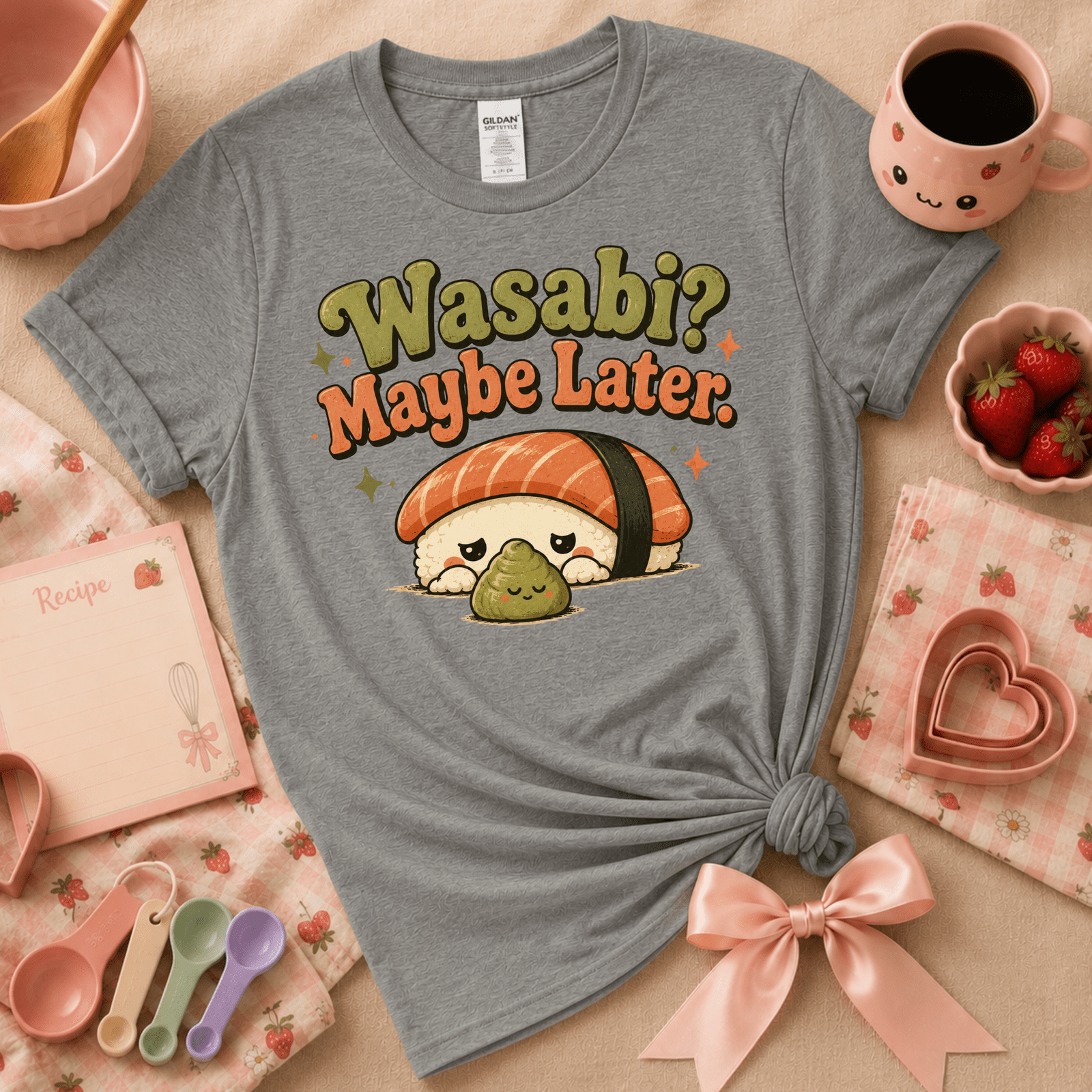 Wasabi? | Cute Food Graphic T-Shirt