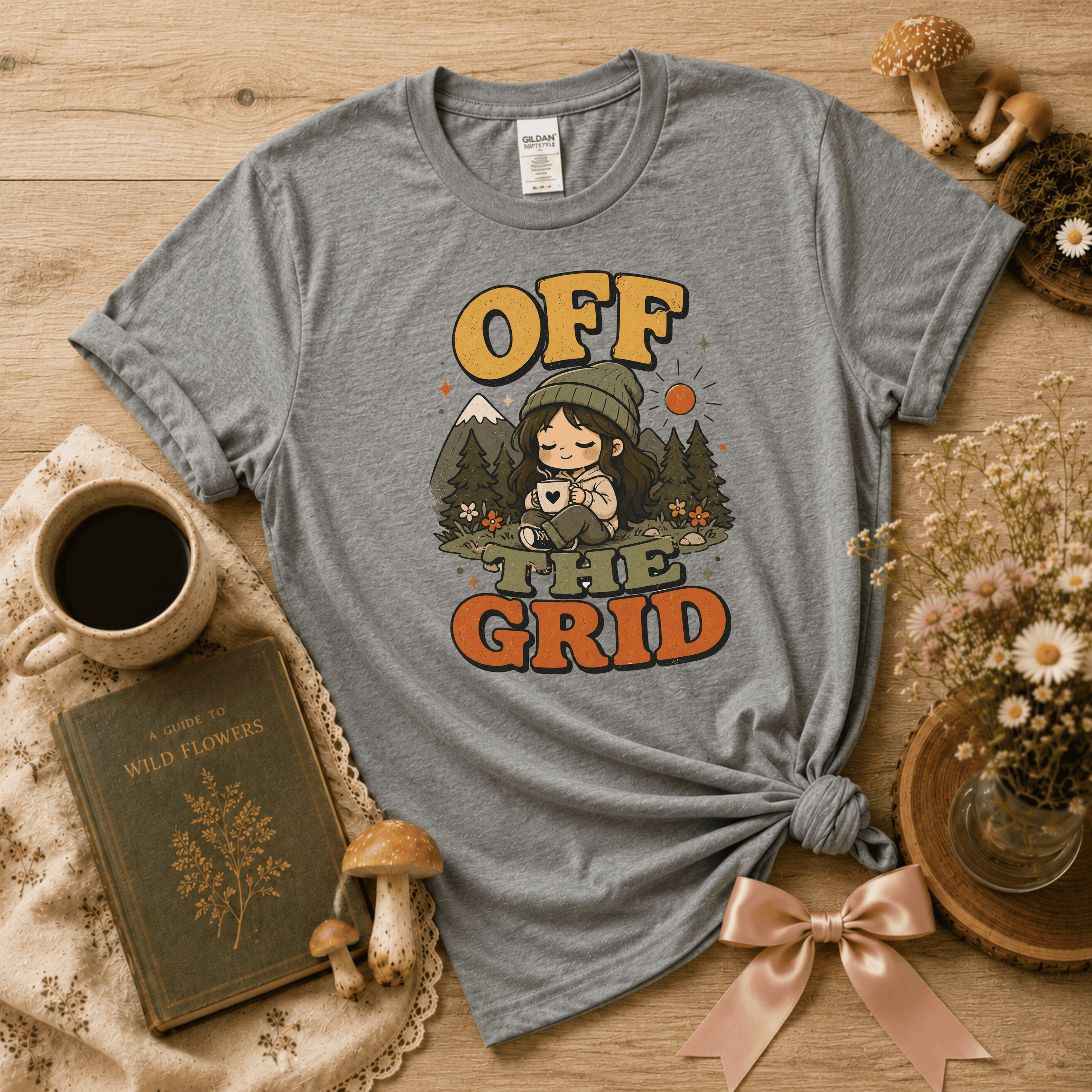 Off The Grid | Cottagecore Graphic T-Shirt