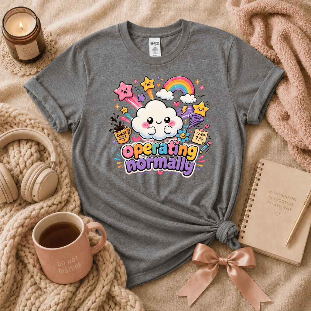 Operating Normally | Funny Introvert Graphic T-Shirt