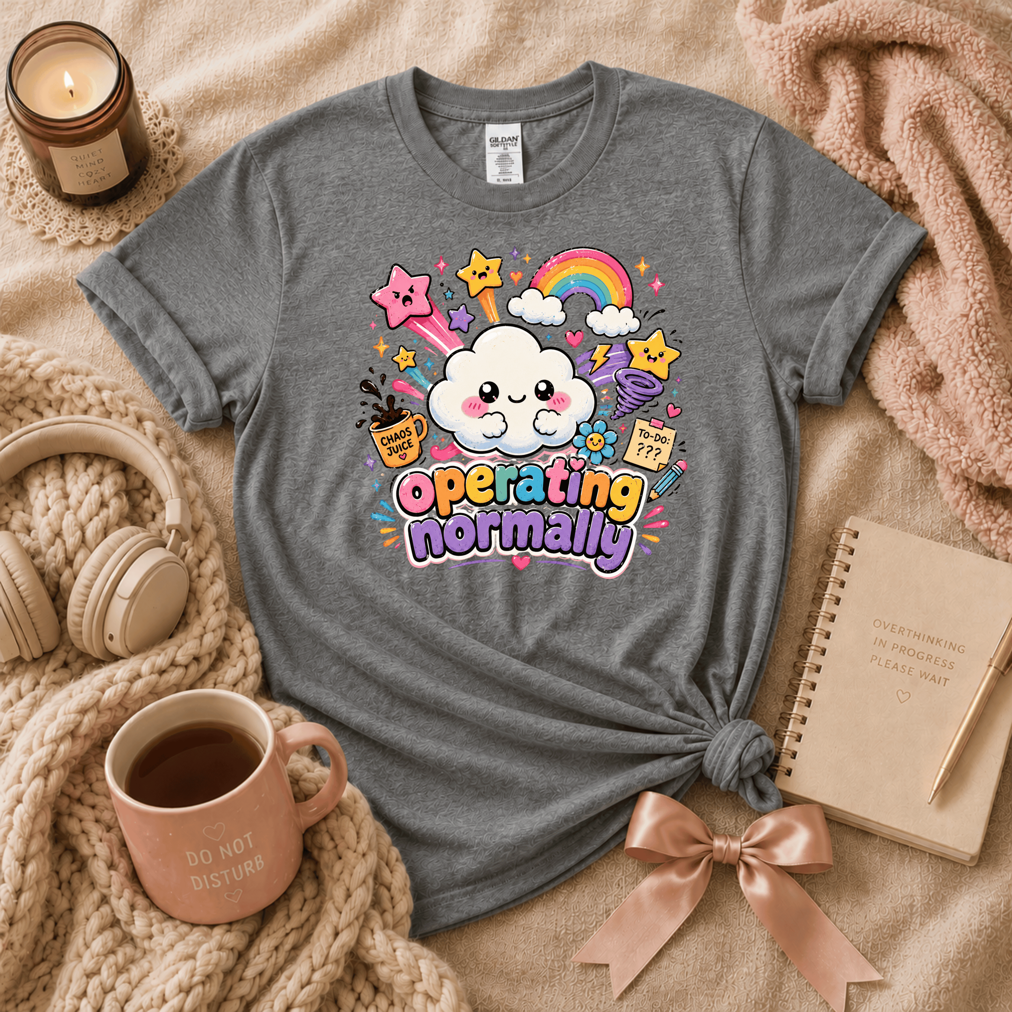 Operating Normally | Funny Introvert Graphic T-Shirt