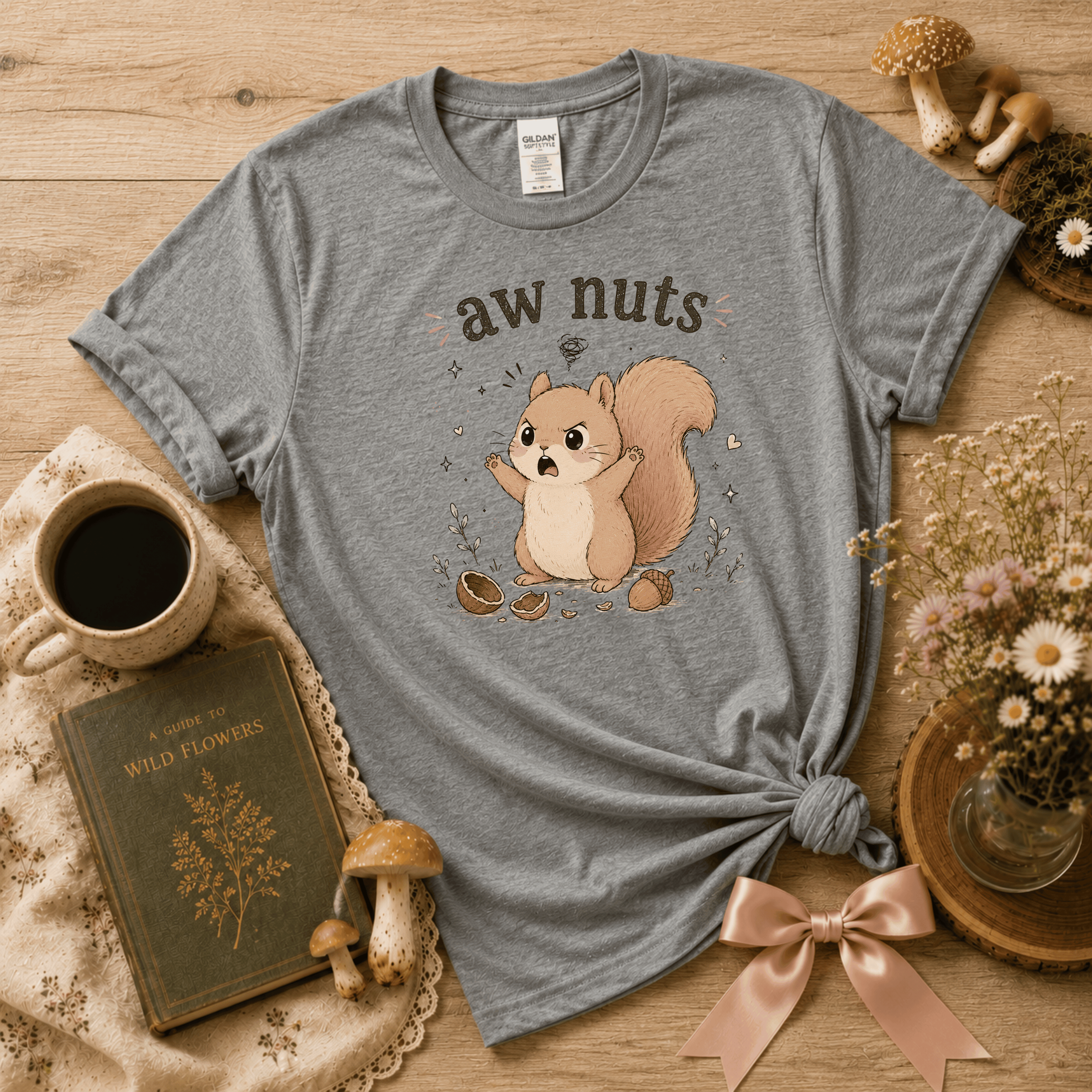 Aw Nuts | Cottagecore Graphic T-Shirt