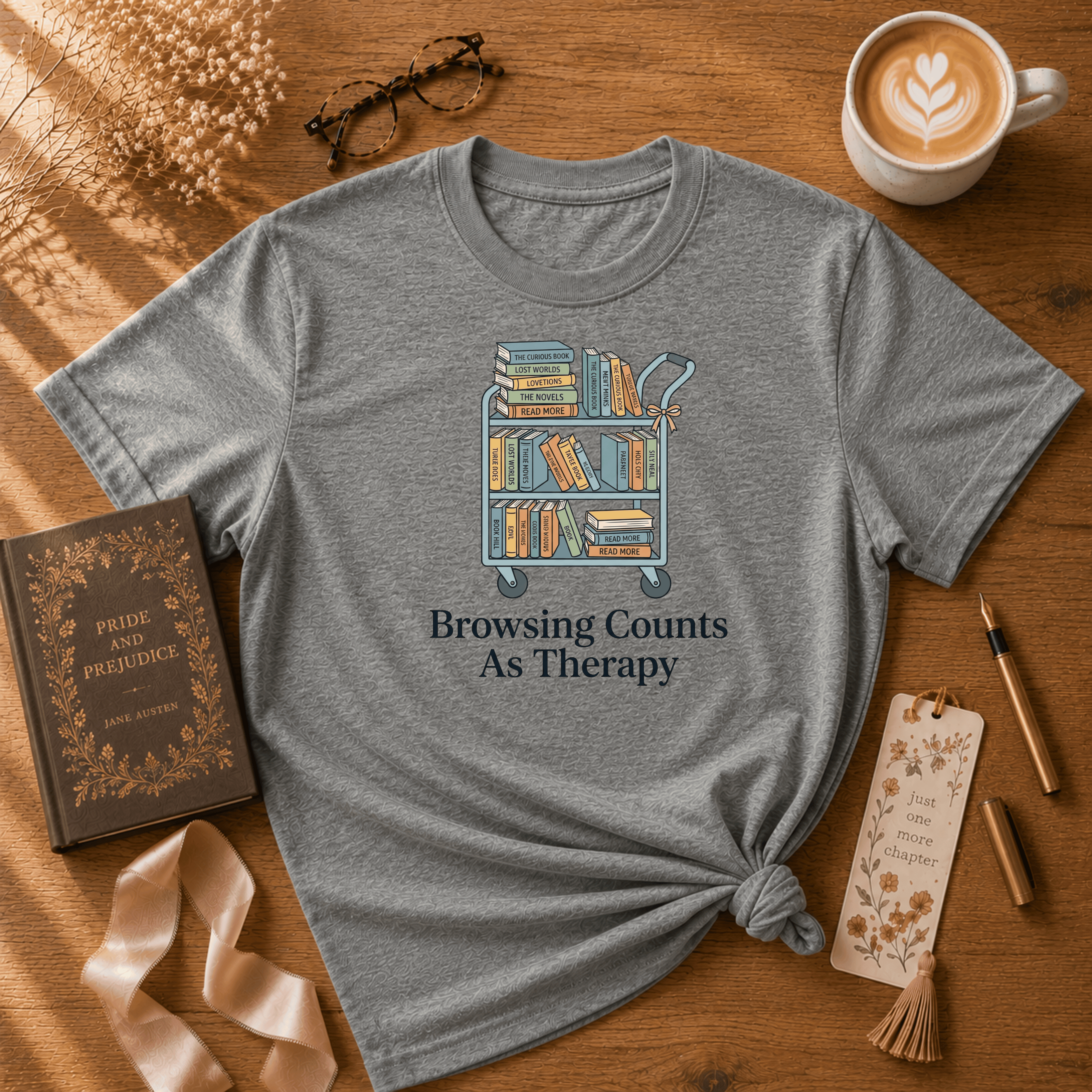 Browsing Counts | Book Lover Graphic T-Shirt