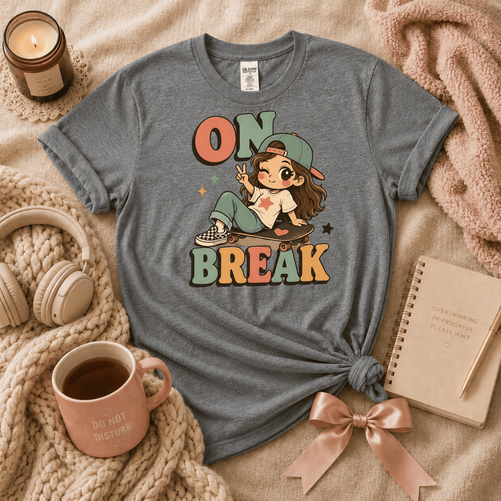 On Break | Funny Introvert Graphic T-Shirt