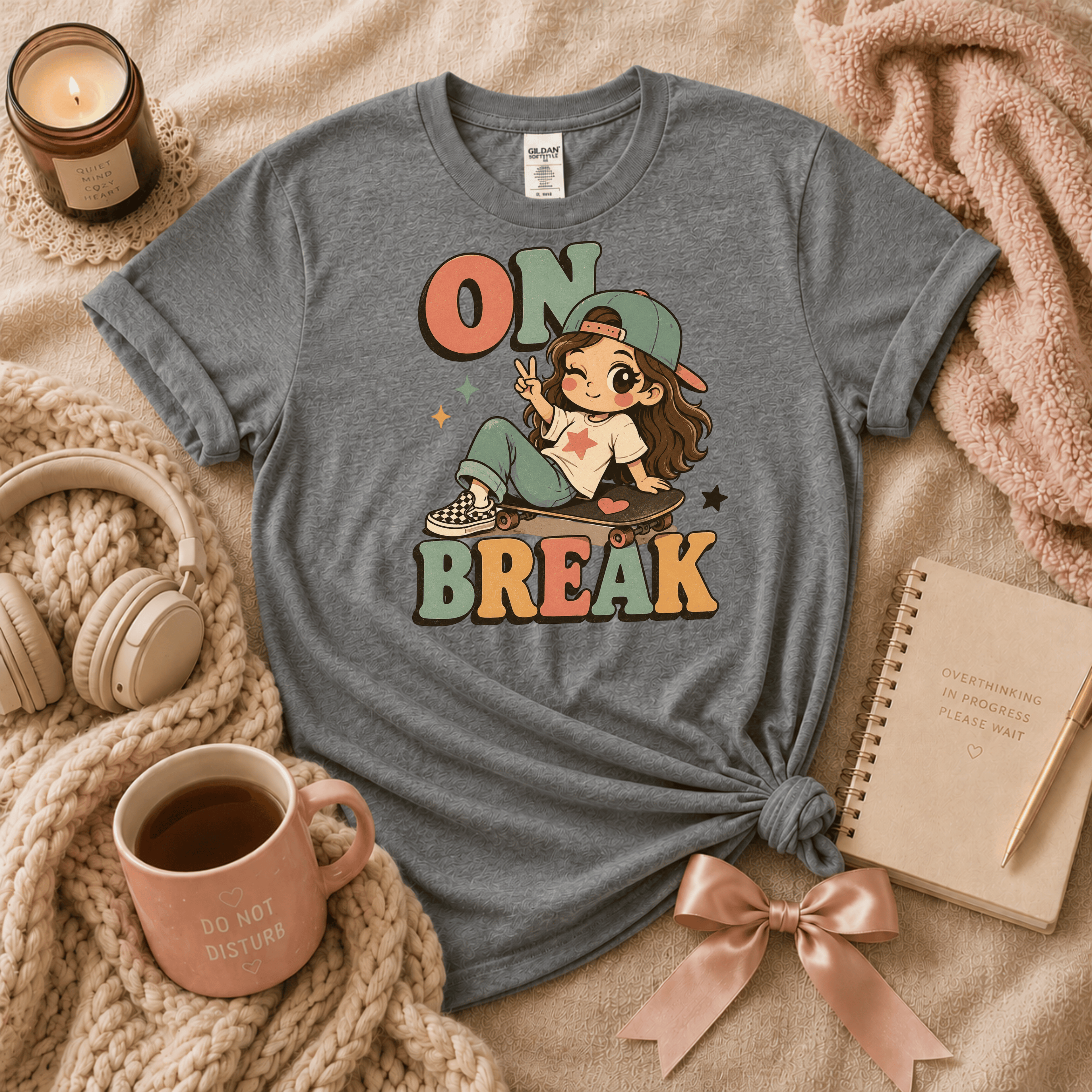 On Break | Funny Introvert Graphic T-Shirt