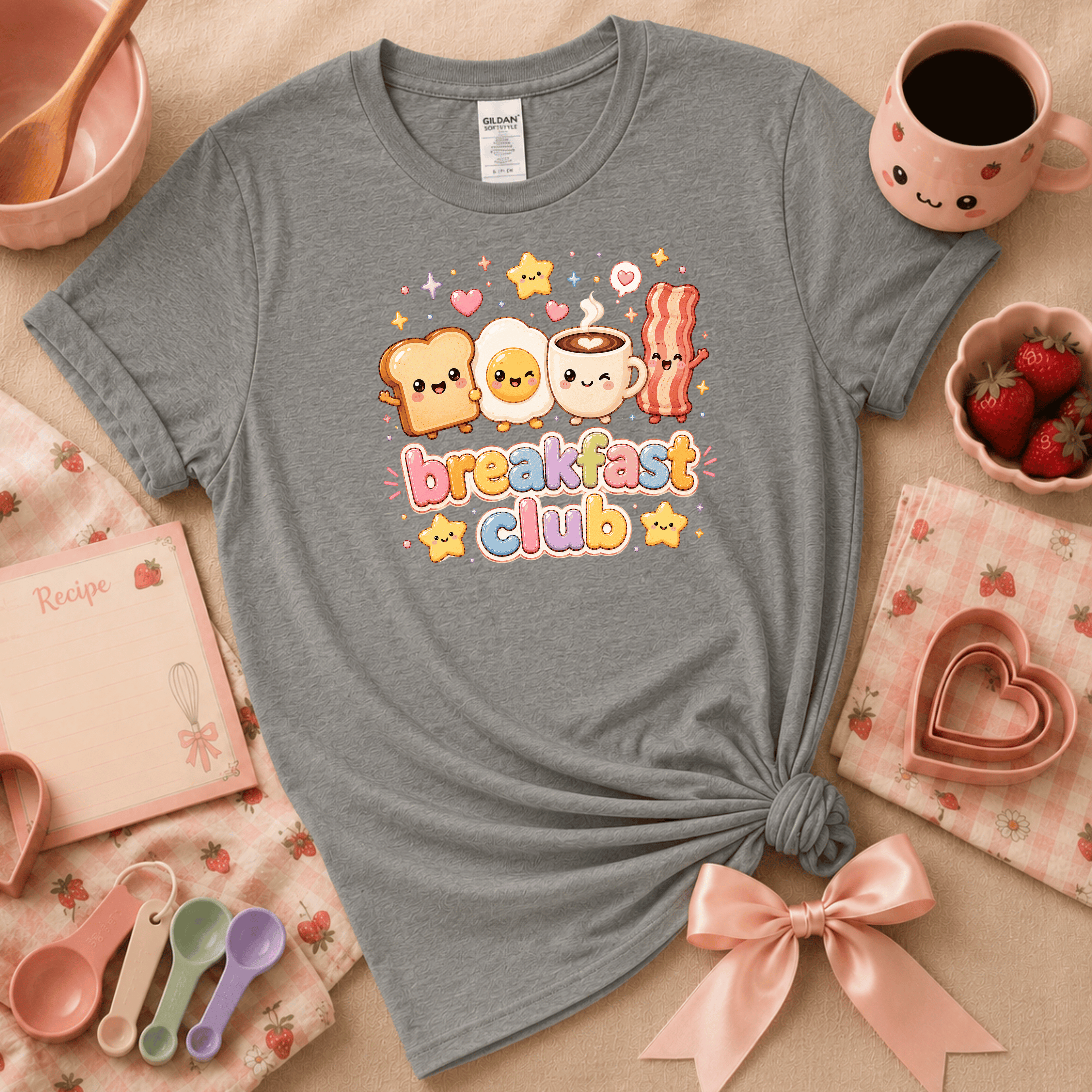 Breakfast Club | Cute Food Graphic T-Shirt
