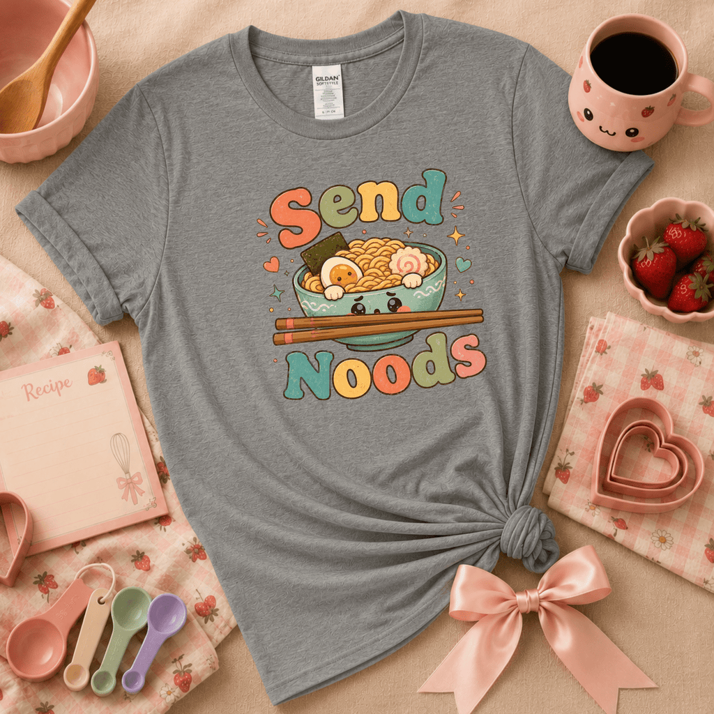 Send Noods | Cute Food Graphic T-Shirt