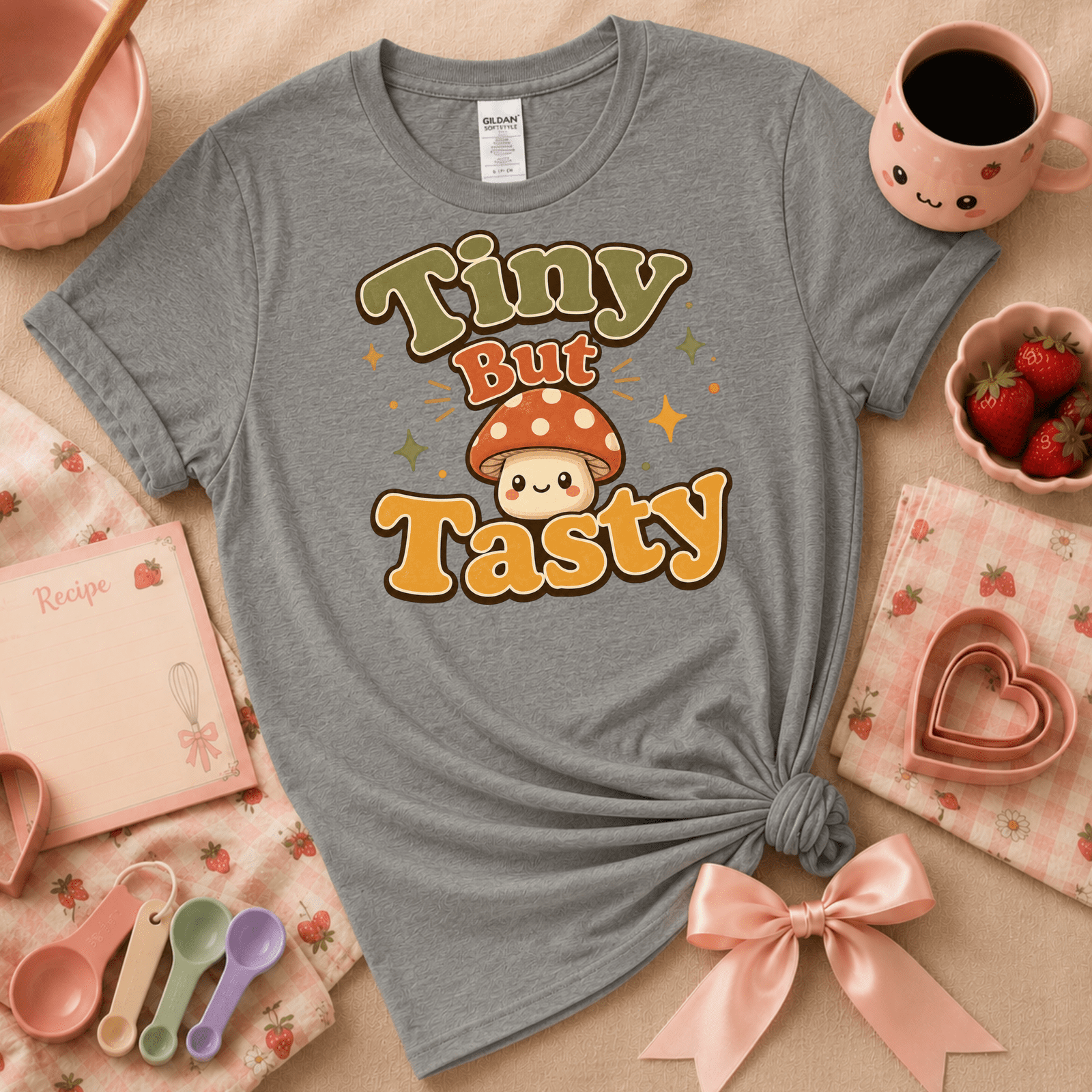 Tiny But Tasty | Cute Food Graphic T-Shirt