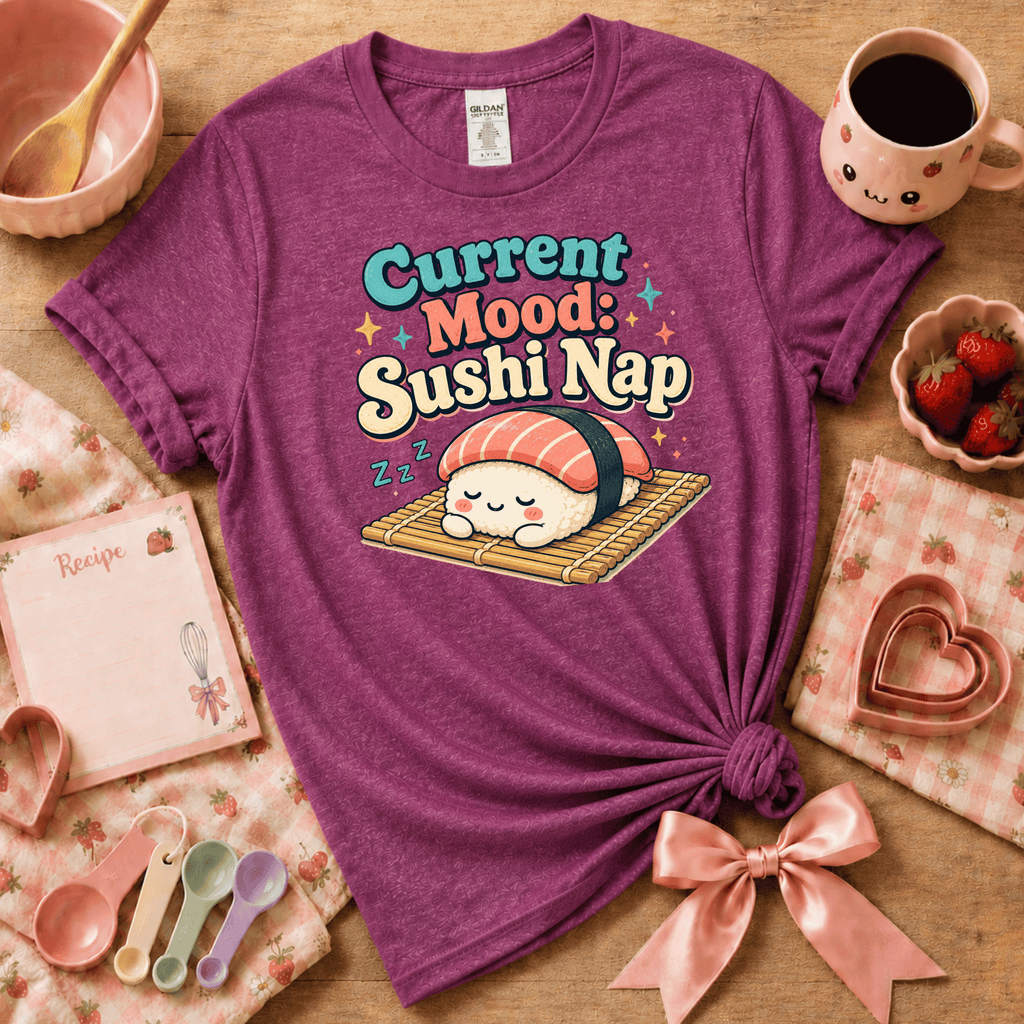 Current Mood | Cute Food Graphic T-Shirt